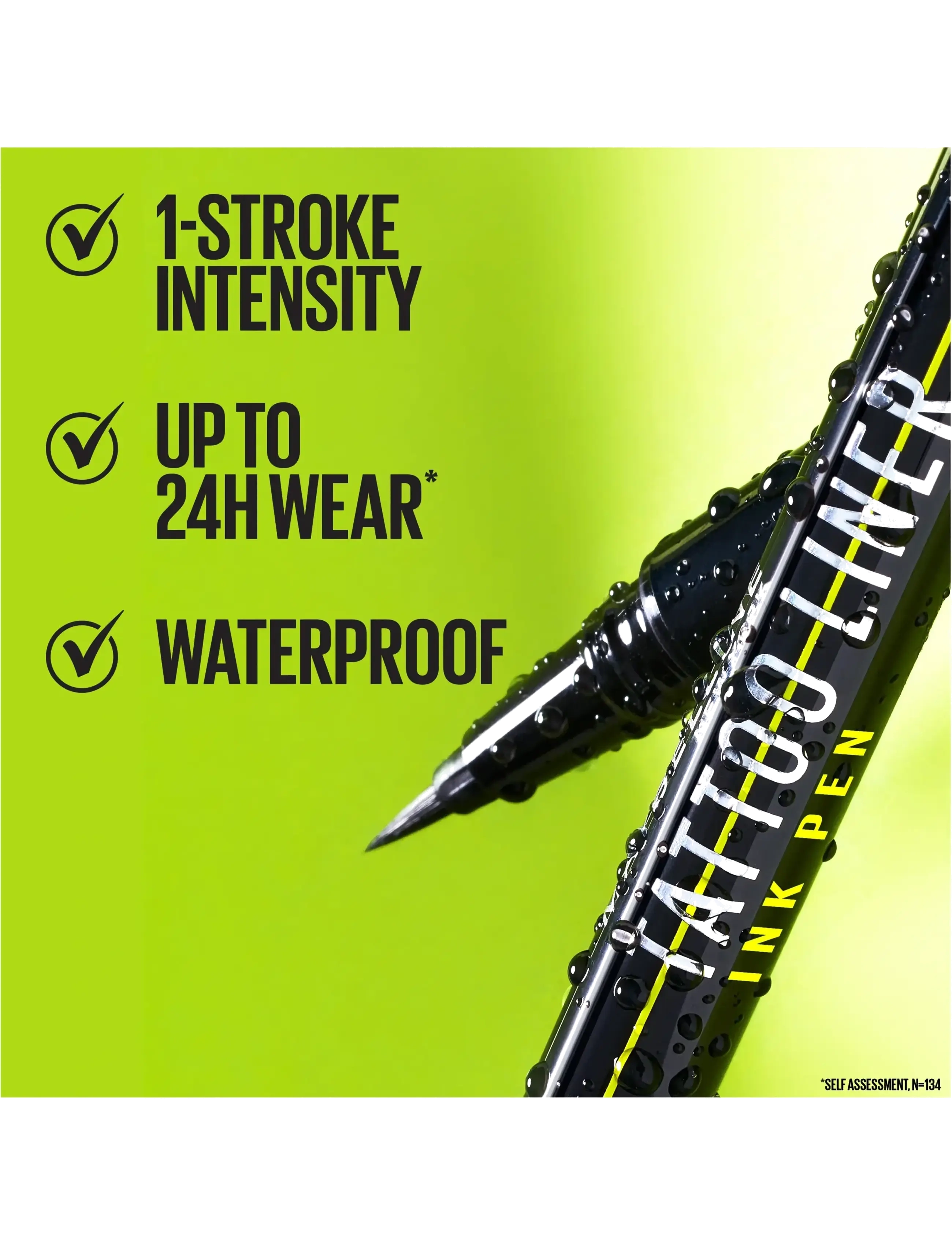 Maybelline - Maybelline New York Tattoo Liner Ink Pen  880 Jet Black 1 ml - jet black - 4