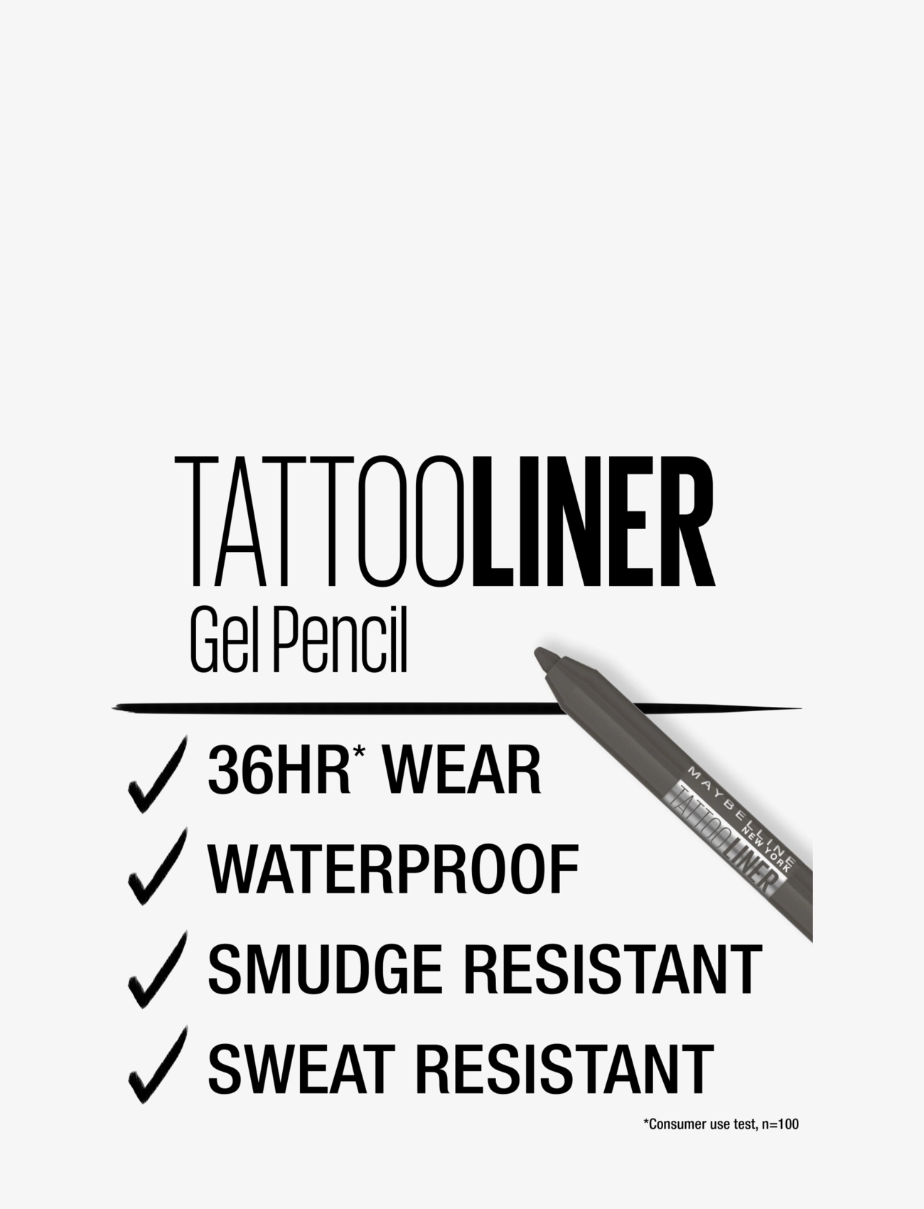 Maybelline Tattoo Liner Gel Pencil ögonsmink dam – bild 5