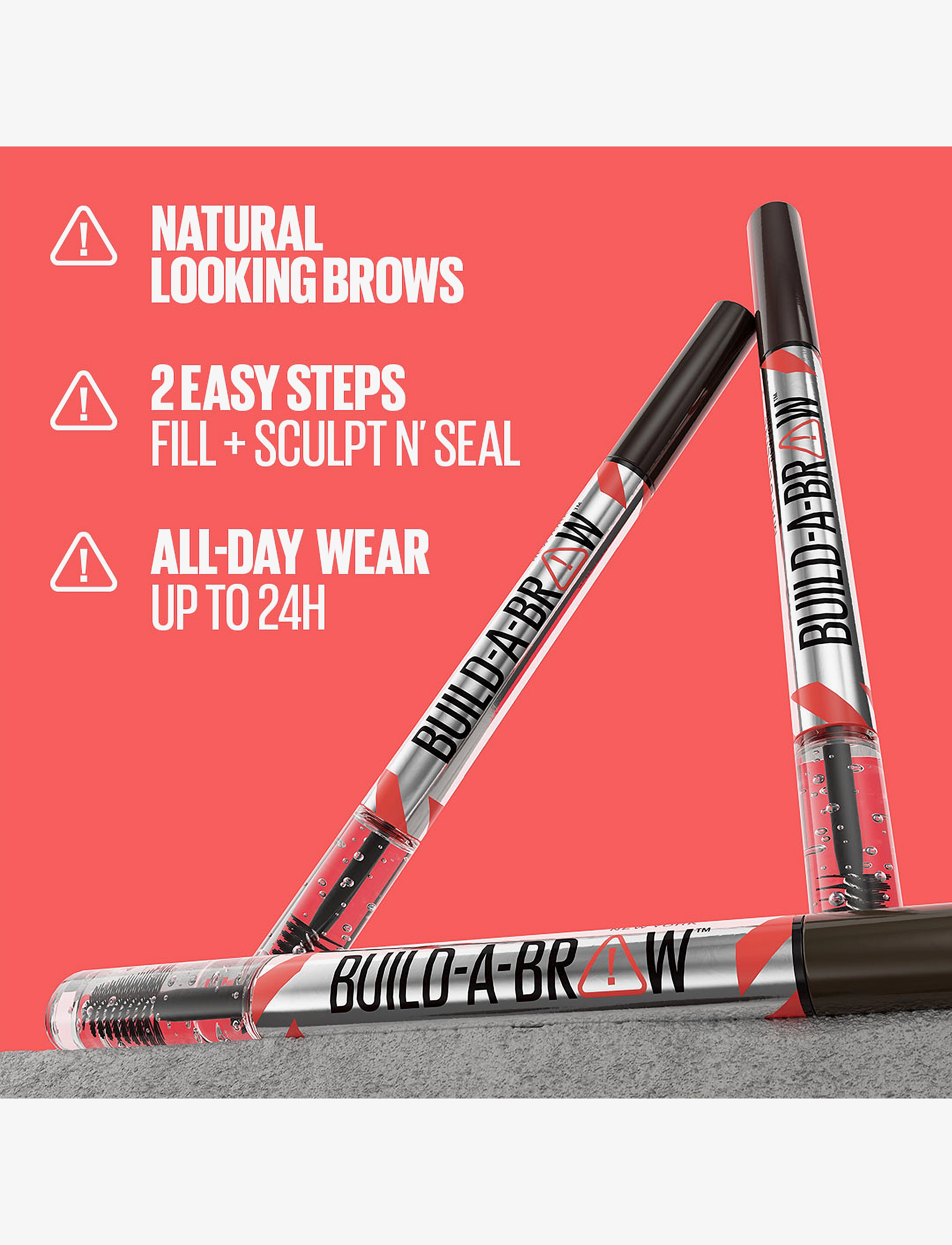 Maybelline - Maybelline New York, Build-a-Brow Pen, 255 Soft Brown, 0.4ml - Øjne & bryn - soft brown - 3