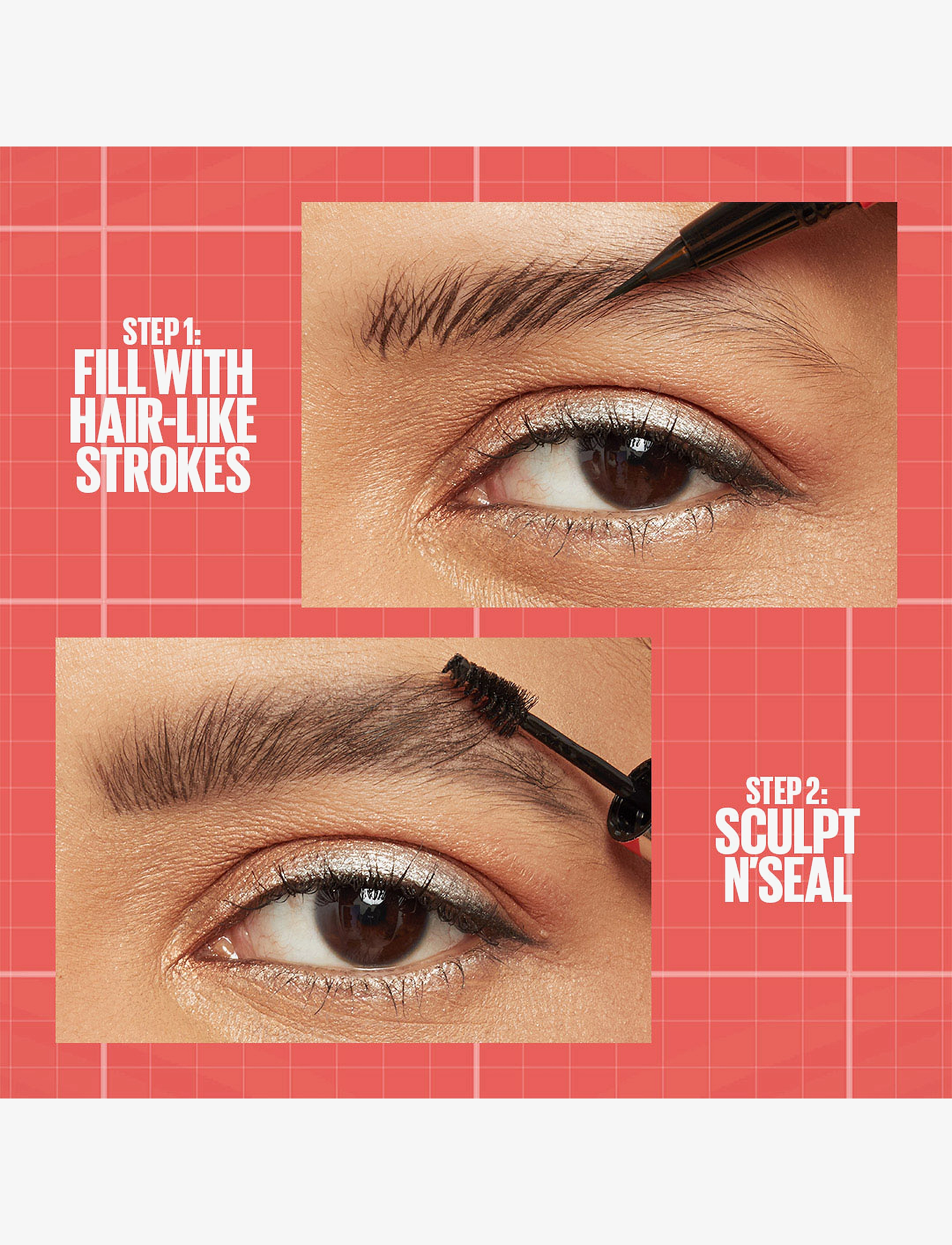 Maybelline - Maybelline New York, Build-a-Brow Pen, 260 Deep Brown, 0.4ml - silmad ja kulmud - deep brown - 5