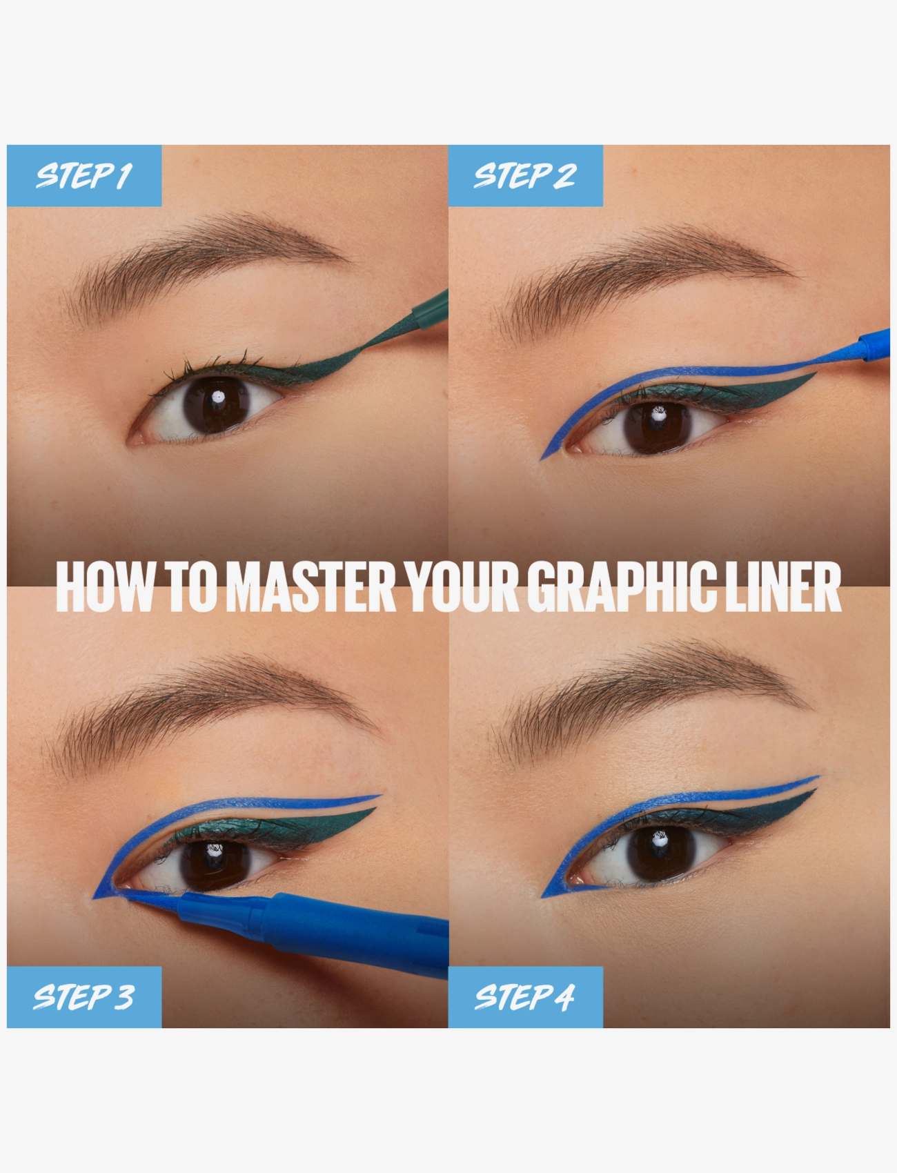 Maybelline - Maybelline New York, Hyper Precise, Liquid Eyeliner, 720 Blue, 1ml - makeup - blue - 4