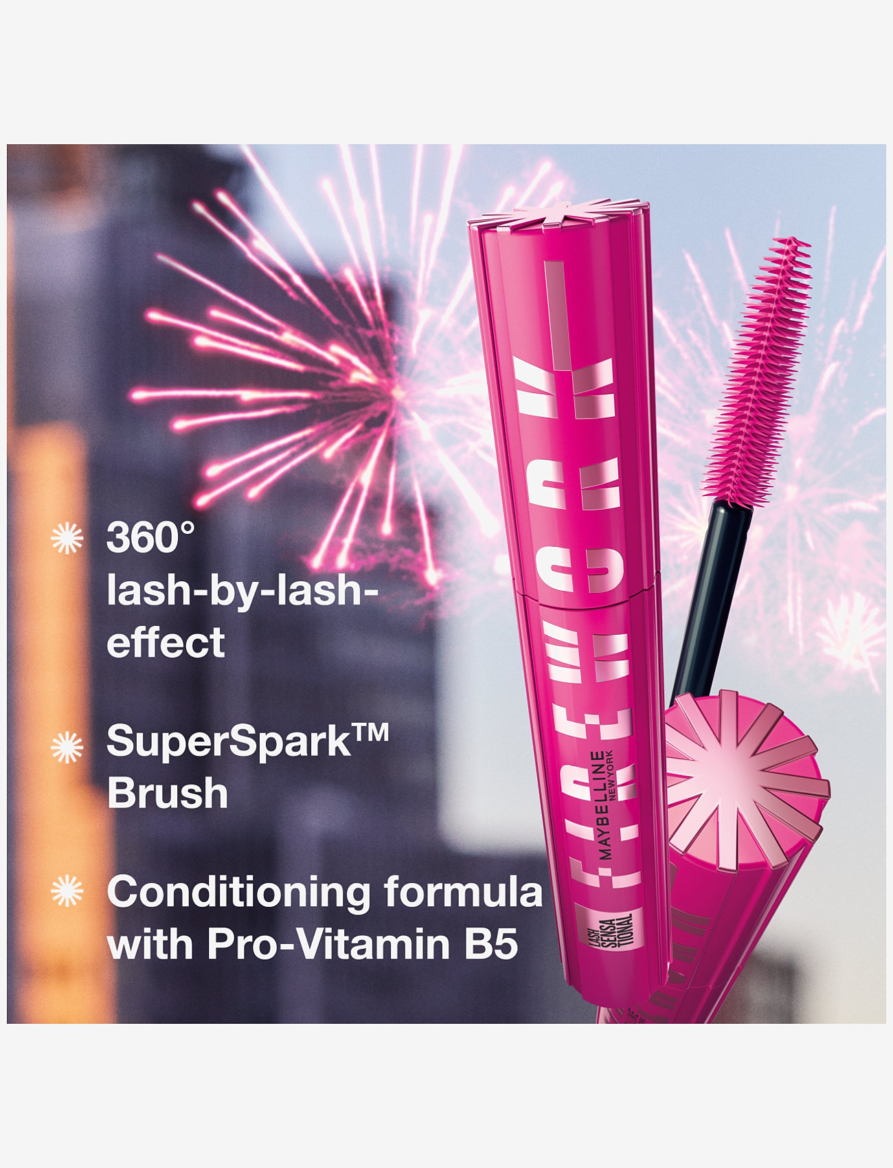 Maybelline - Maybelline Lash Sensational Firework Very Black Waterproof - Ögon & bryn  - very black waterproof - 2