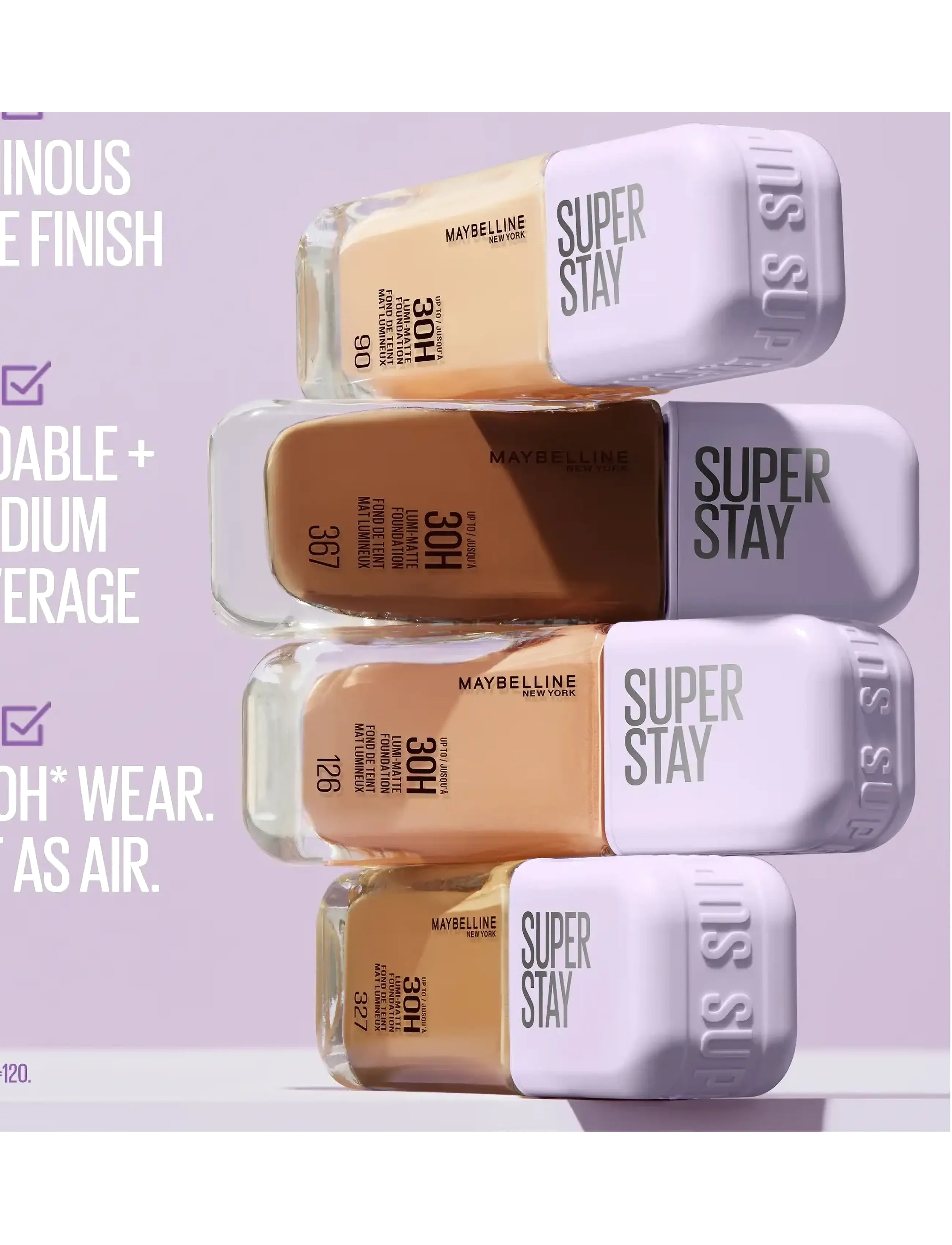 Maybelline - Maybelline New York Super Stay Lumi-Matte Foundation 35 ml - makeup - nude 400 - 3