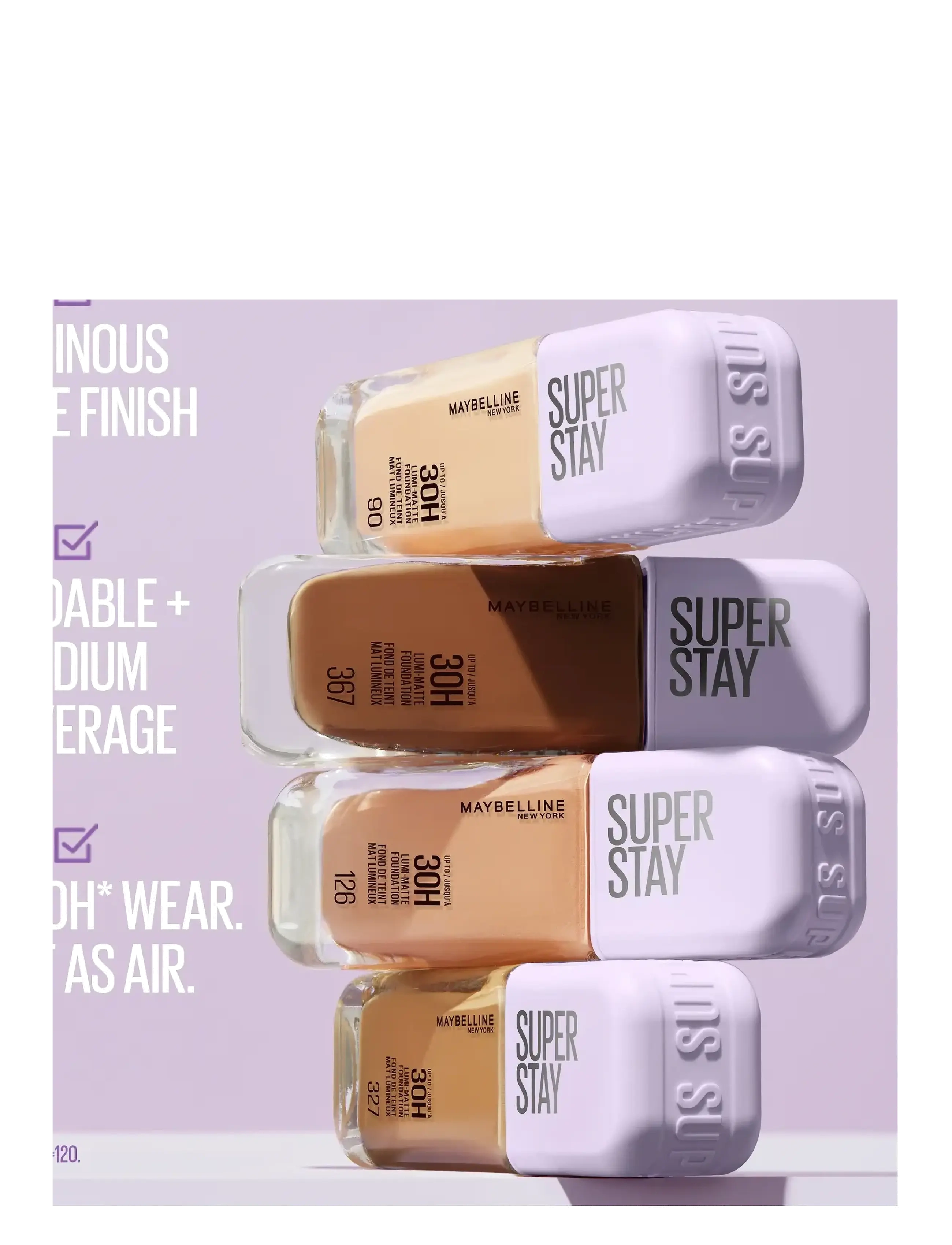 Maybelline - Maybelline New York Super Stay Lumi-Matte Foundation 35 ml - makeup - nude 367 - 1