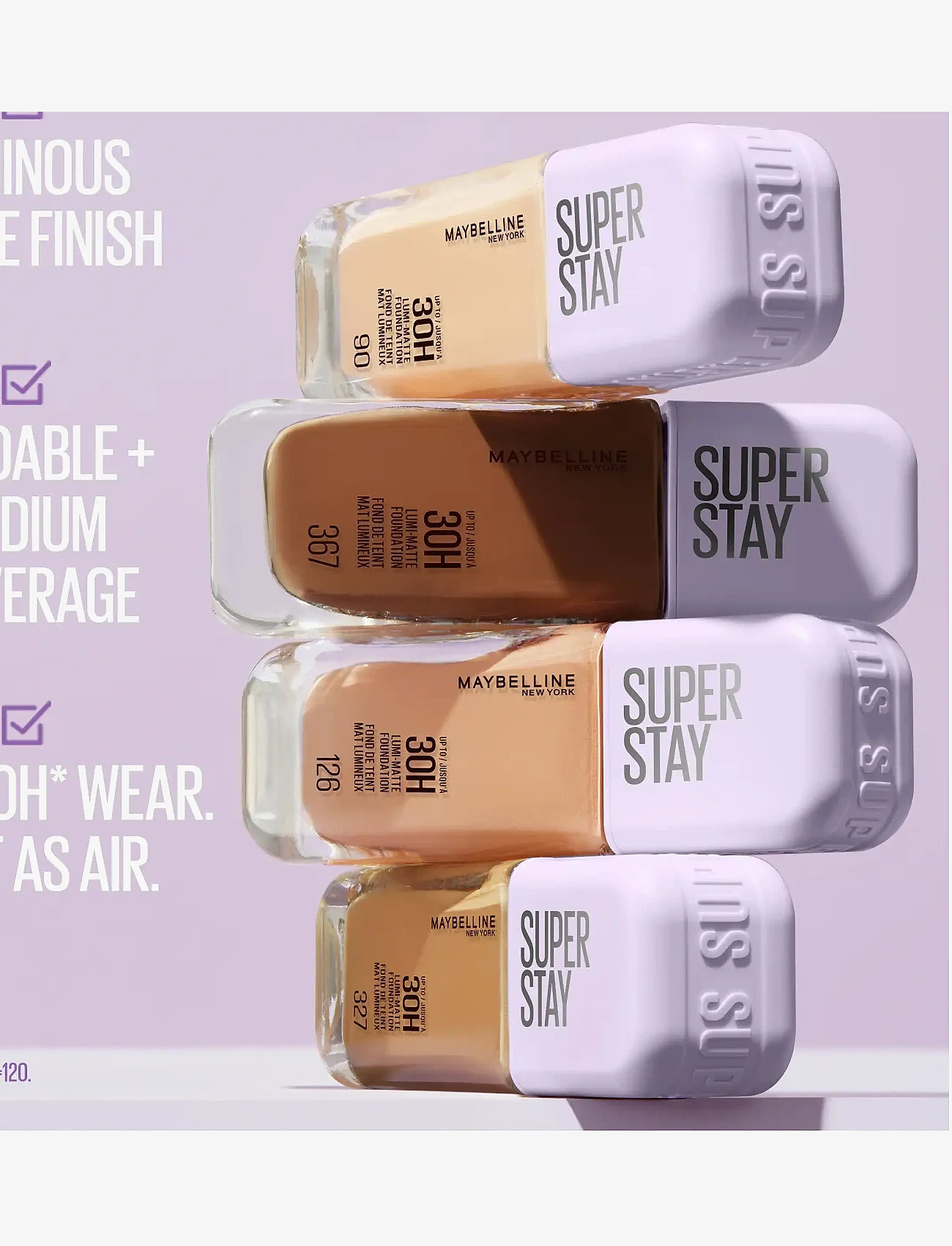 Maybelline - Maybelline New York Super Stay Lumi-Matte Foundation 35 ml - smink - nude 350 - 2