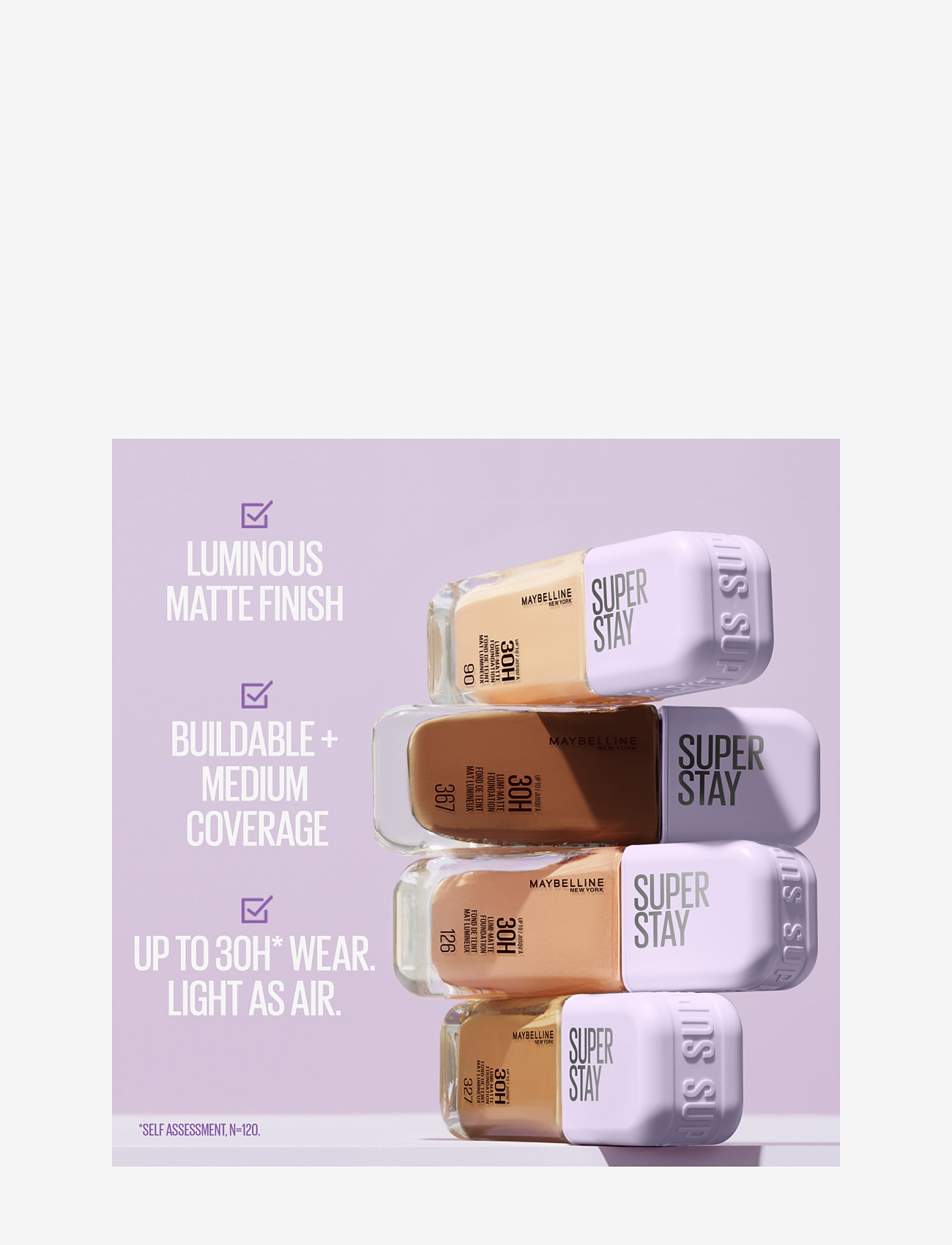 Maybelline - Maybelline New York Superstay Lumi Matte Foundation - meikit - 140 - 2