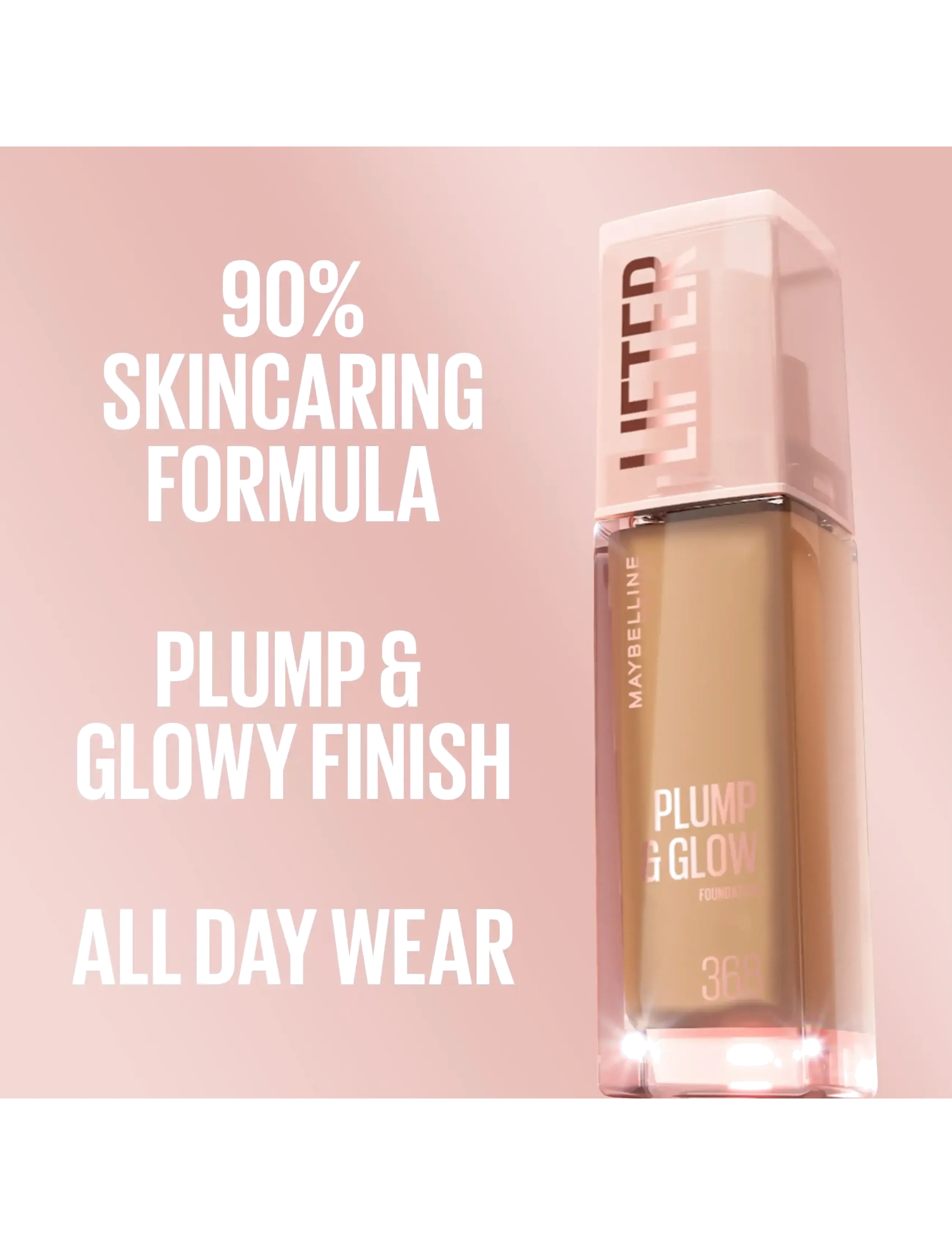 Maybelline - Maybelline New York Lifter Plump & Glow Foundation - sminke - 118 - 3