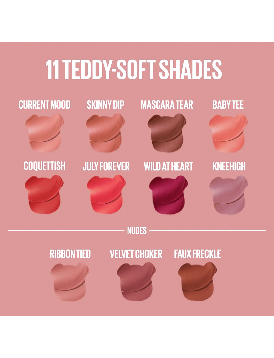Maybelline - Maybelline New York Super Stay Teddy Tint Liquid Lipstick 105 Velvet Chocker 5 ml - makeup - 105 velvet chocker - 3