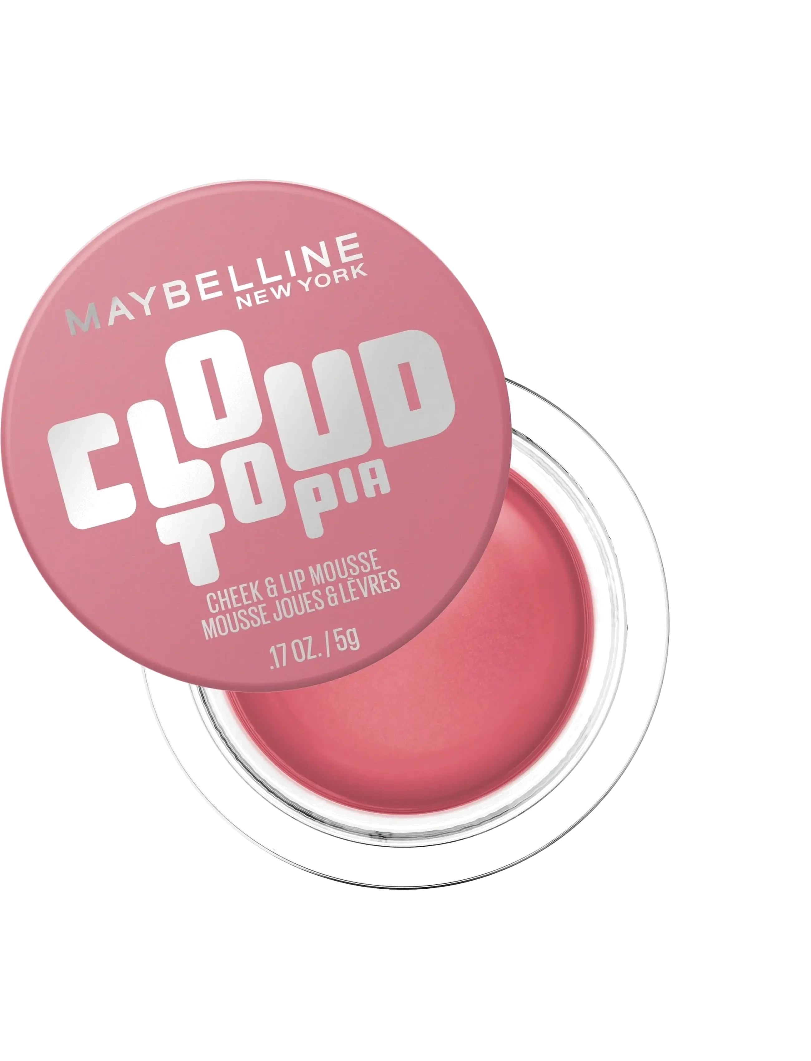 Maybelline Maybelline New York Cloudtopia Cheek & Lip Mousse - Læbeprodukter - 8 ENCHANTED MAUVE / red