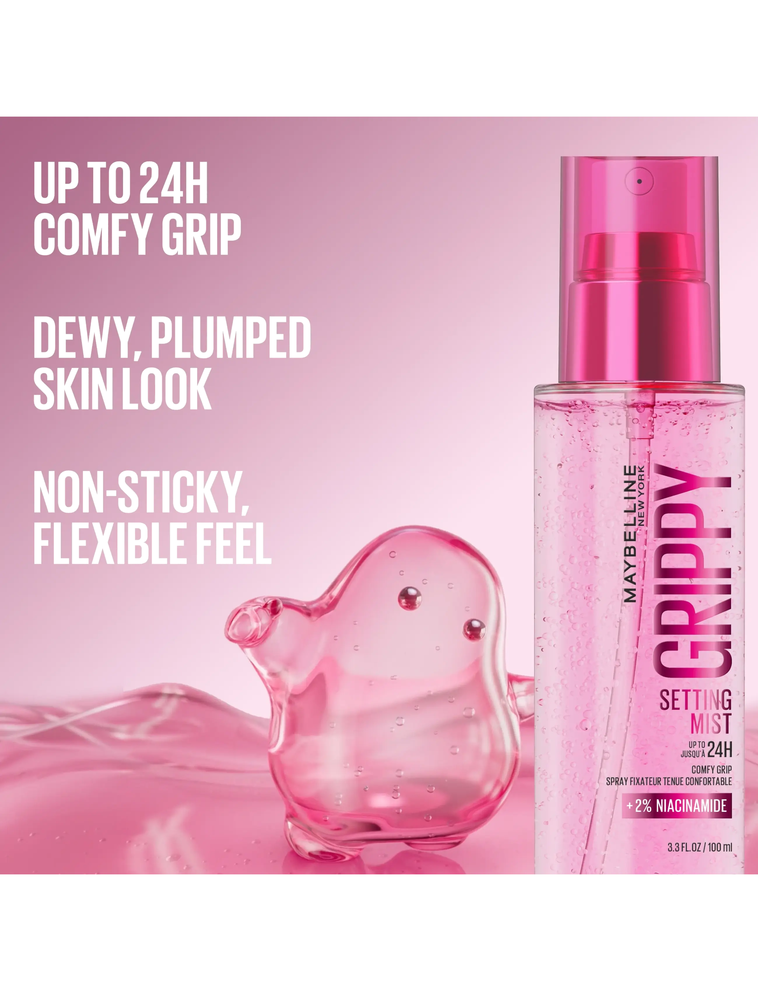 Maybelline - Maybelline New York Grippy Setting Mist 100ml - makeup - clear - 5