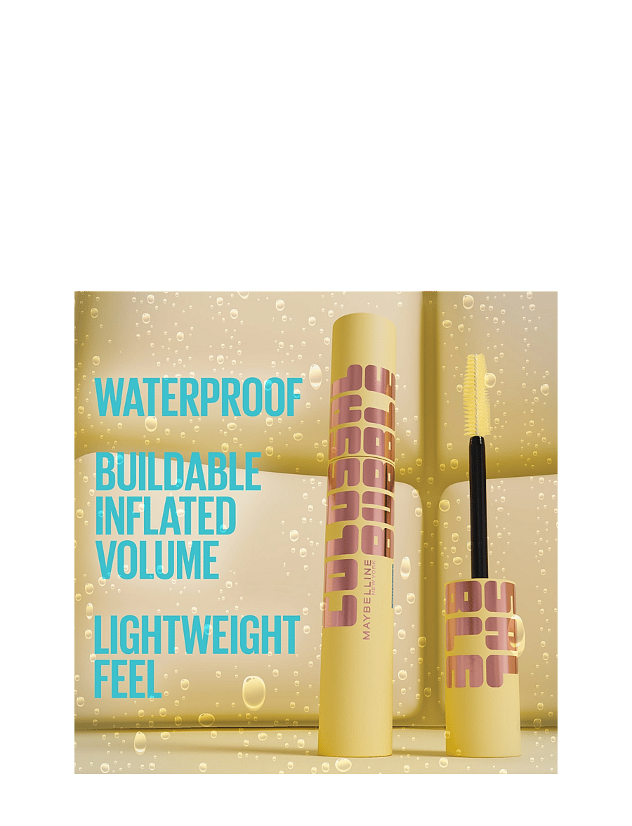 Maybelline - Maybelline New York The Colossal Bubble vattenfast mascara Black 8,8 ml - silmad ja kulmud - black - 2