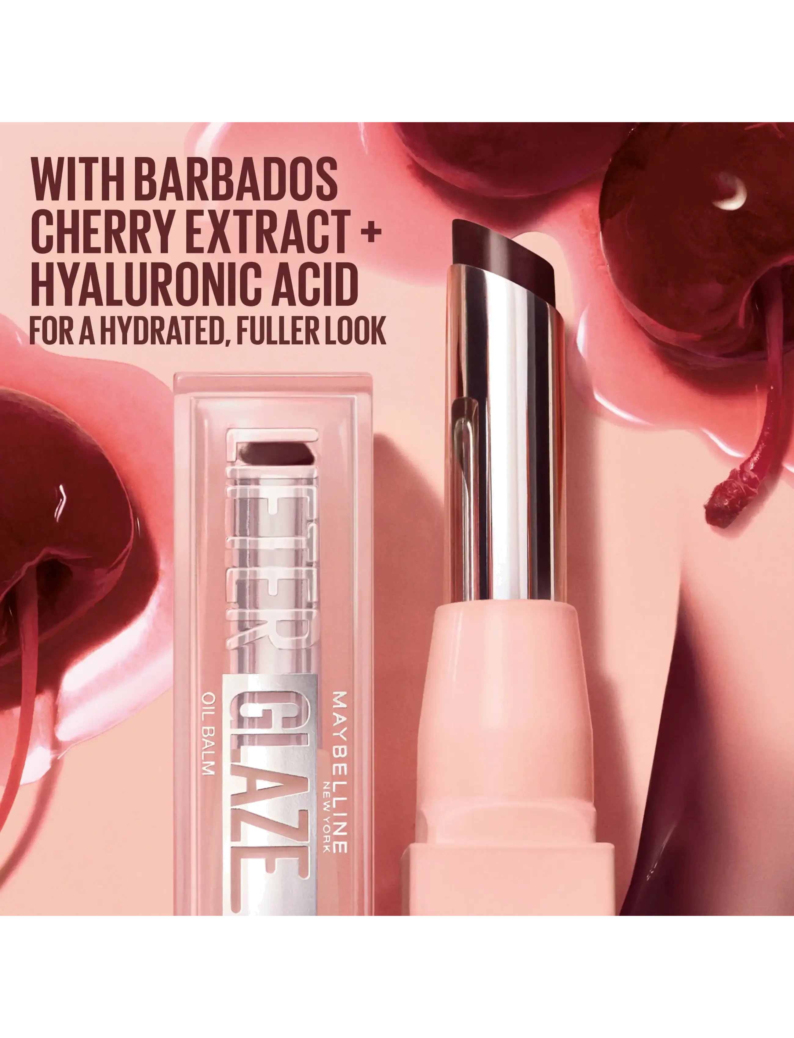 Maybelline - Maybelline New York Lifter Glaze Lip Balm 03 Rose Bite 4,4 g - læbepomade - acai glaze - 4