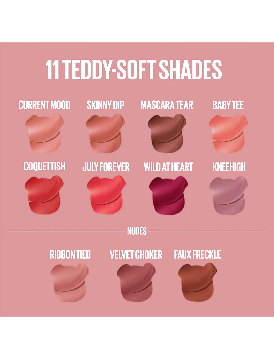 Maybelline - Maybelline New York Superstay Teddy Tint läppstift 55 Kneehigh 5 ml - lip stain - mascara tear - 4