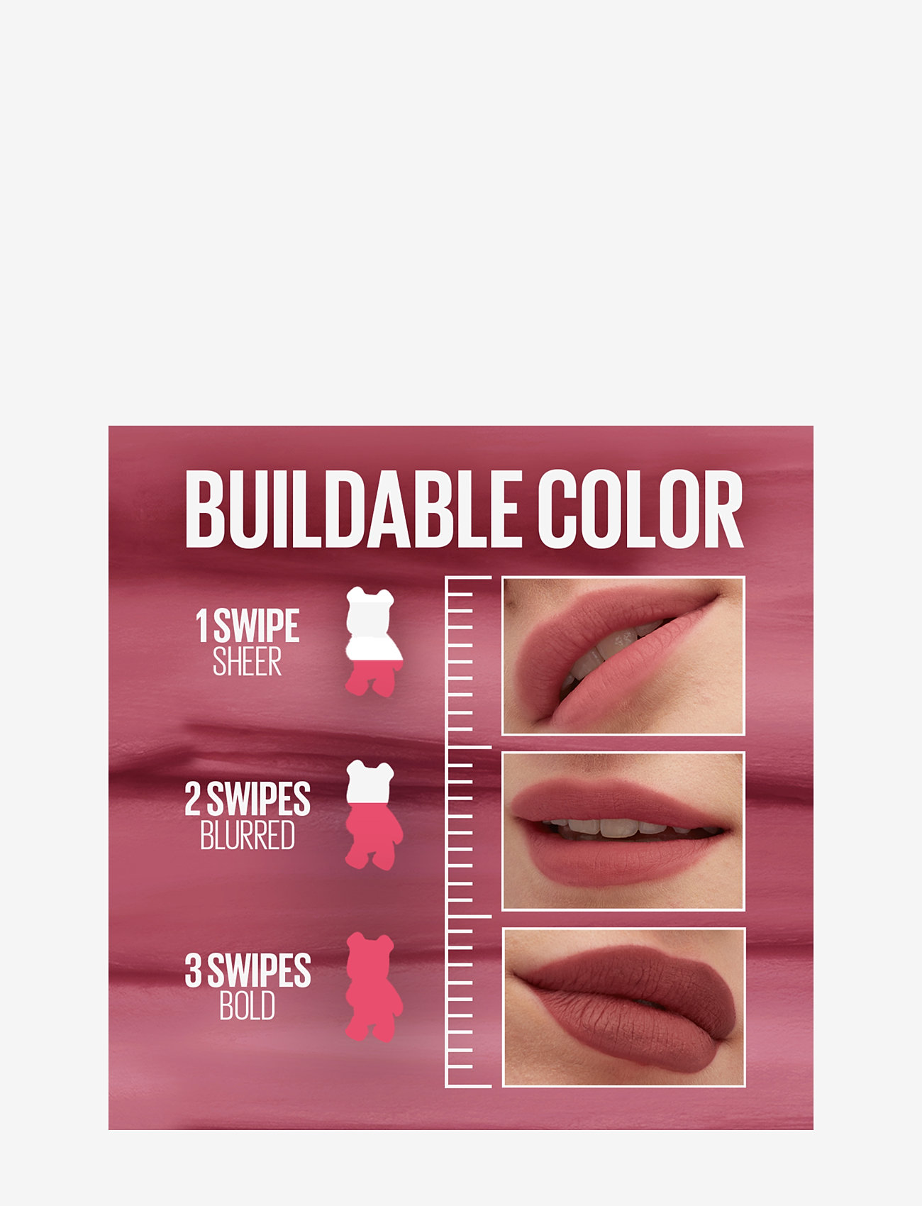 Maybelline - Maybelline New York Superstay Teddy Tint läppstift 55 Kneehigh 5 ml - makeup - skinny dip - 3