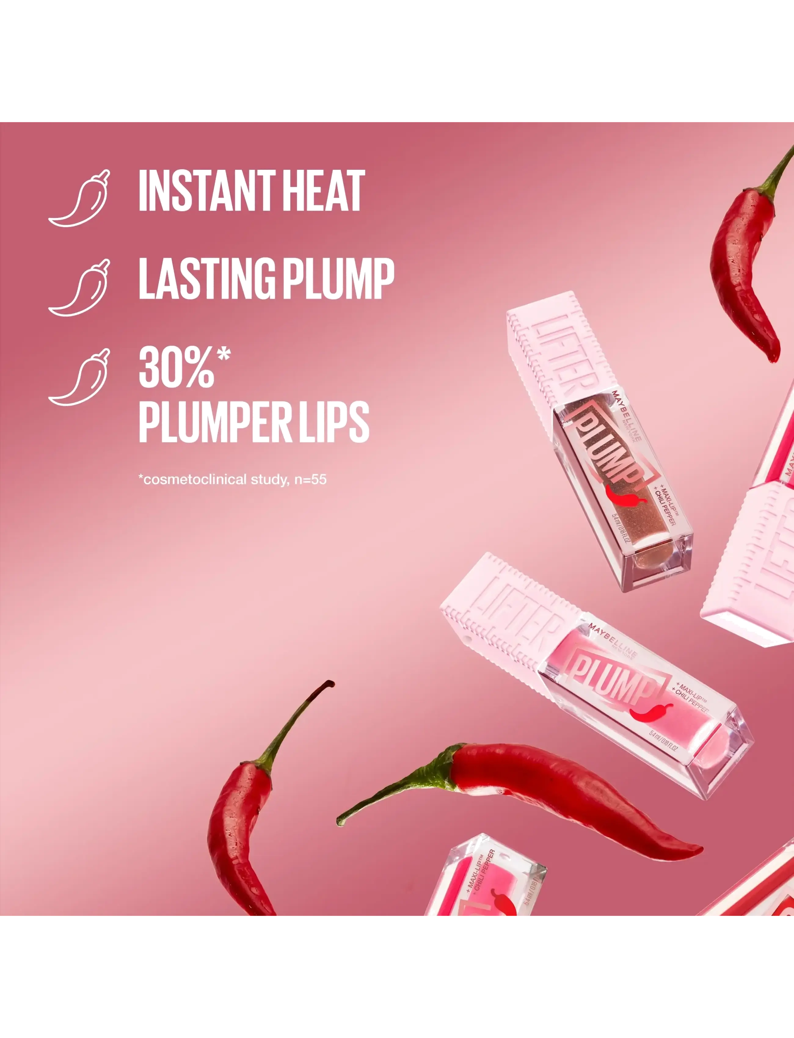 Maybelline - Maybelline New York, Lifter Plump, 001 Blush Blaze, 5.4ml - smink - blush blaze - 4