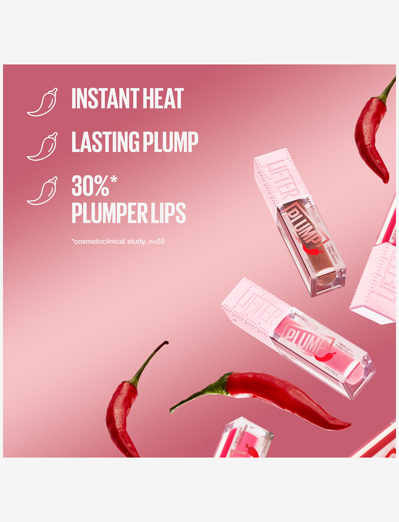 Maybelline - Maybelline New York, Lifter Plump, 005 Peach Fever, 5.4ml - smink - peach fever - 5