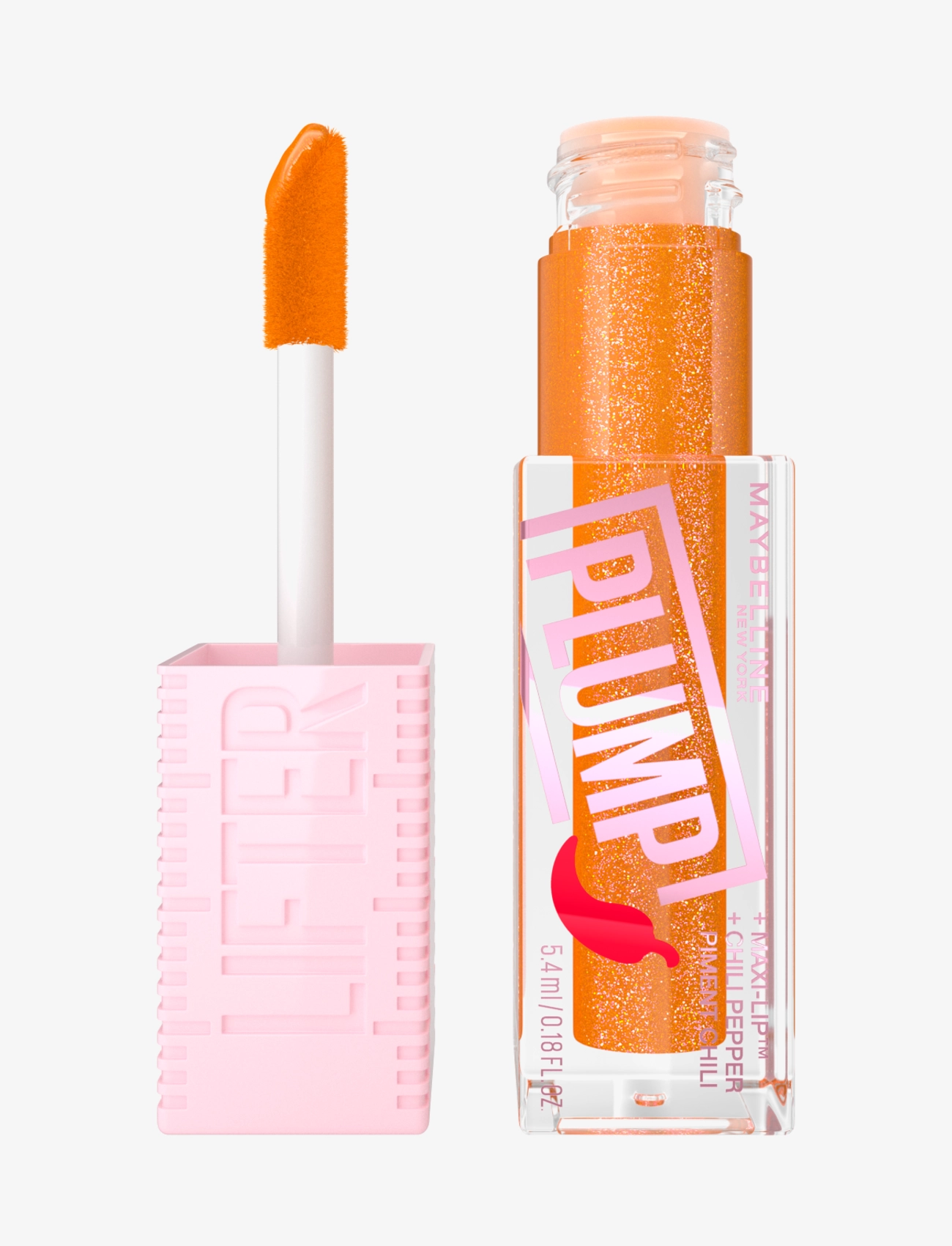 Maybelline Maybelline New York, Lifter Plump, 008 Hot Honey, 5.4ml - Lūpas - HOT HONEY / orange
