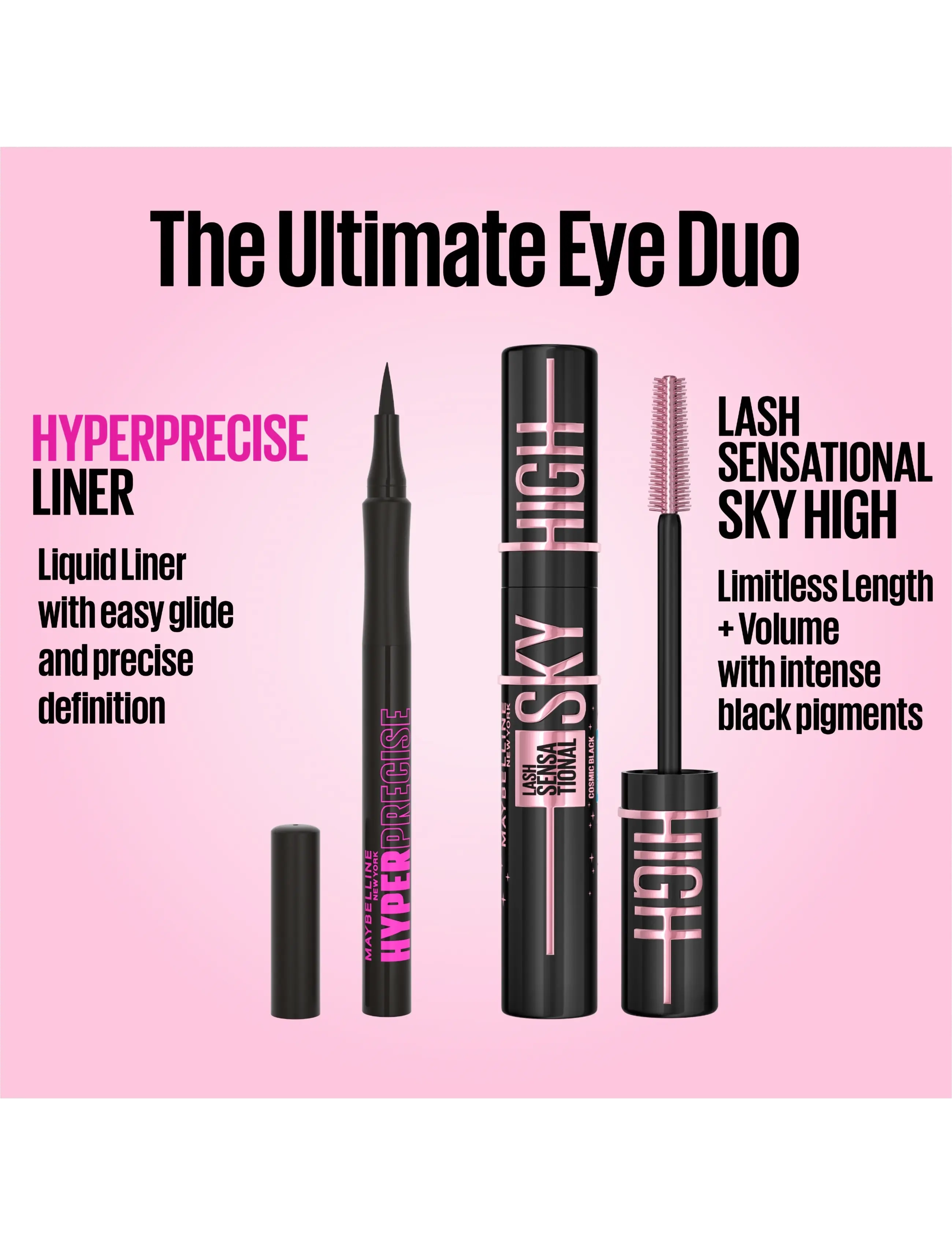 Maybelline - Maybelline New York Eye Duo Gift Box - Mascara + Eyeliner - clear - 1