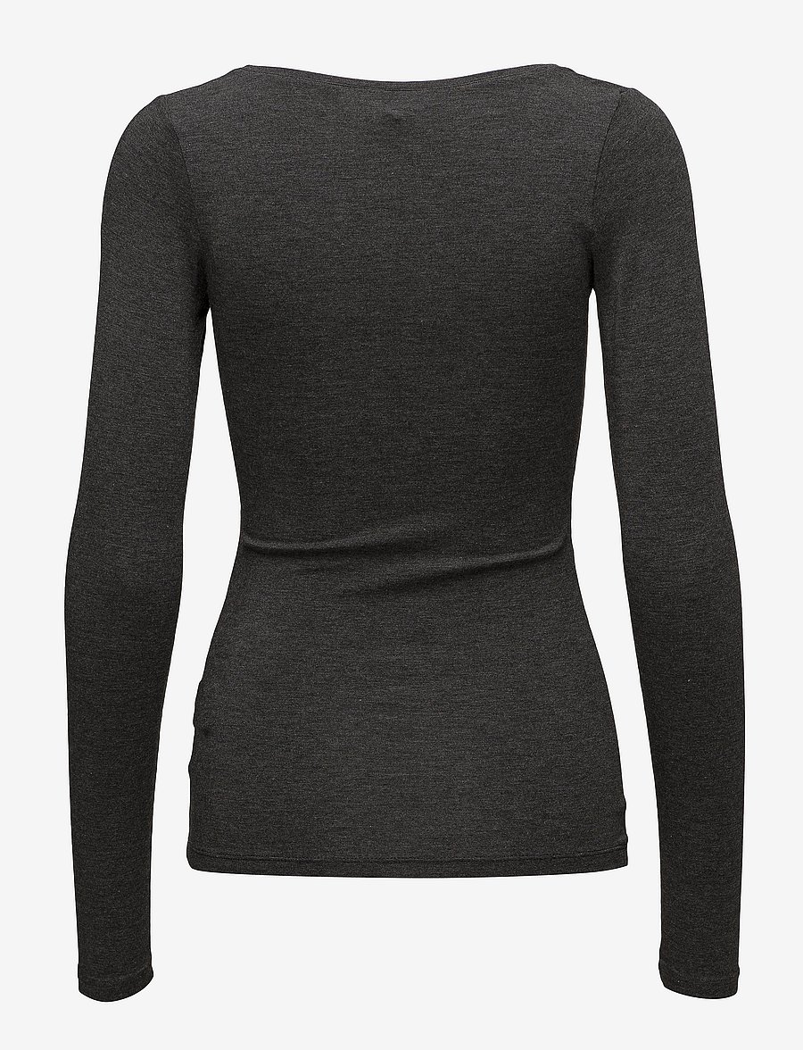 mbyM - Anna - långärmade toppar - dark grey melange - 2