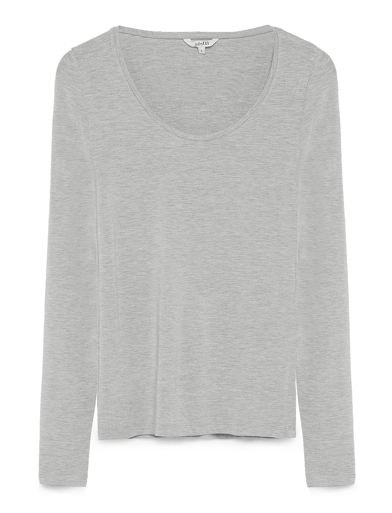 mbyM - Anna - långärmade toppar - light grey melange - 1