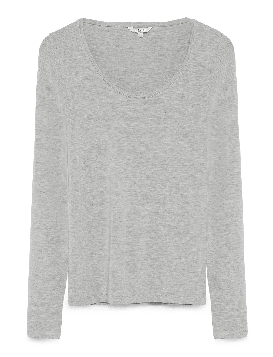 mbyM - Anna - långärmade toppar - light grey melange - 1