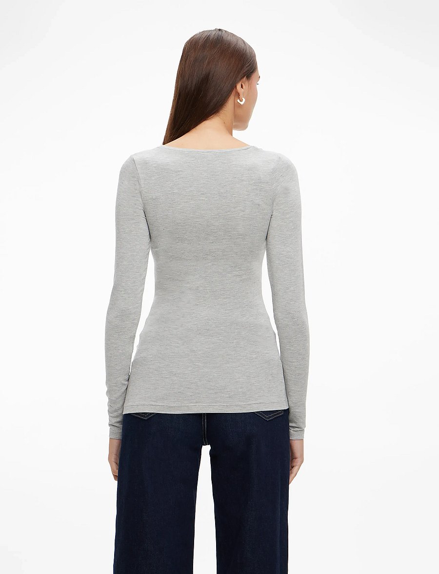 mbyM - Anna - långärmade toppar - light grey melange - 4