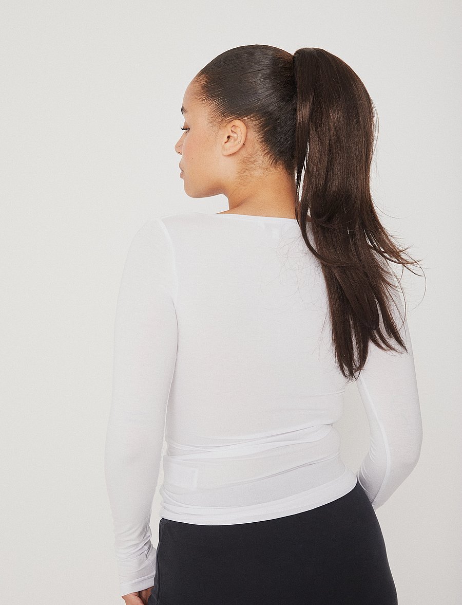 mbyM - Anna - langärmlige tops - optical white - 3