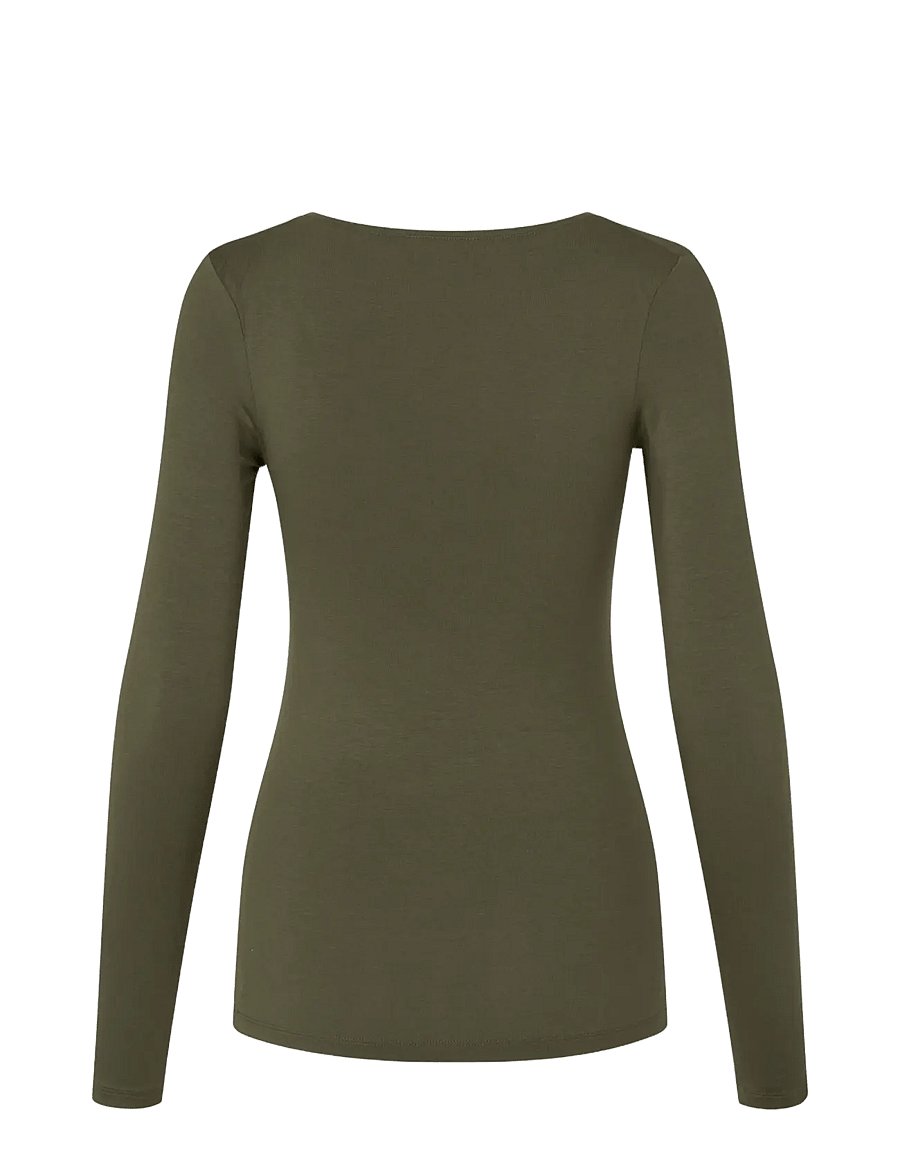 MBYM - Anna - langärmlige tops - warm olive - 2