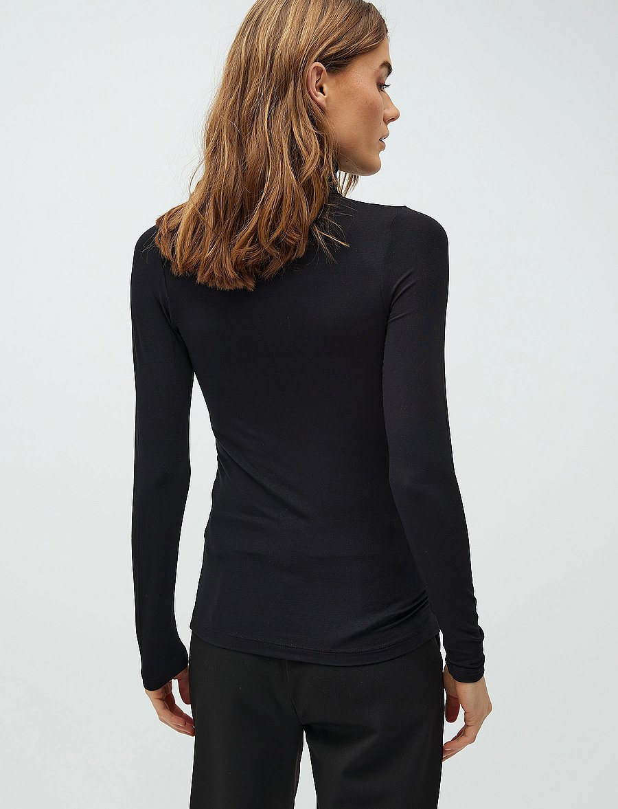 MBYM - Ina - langärmlige tops - black - 4