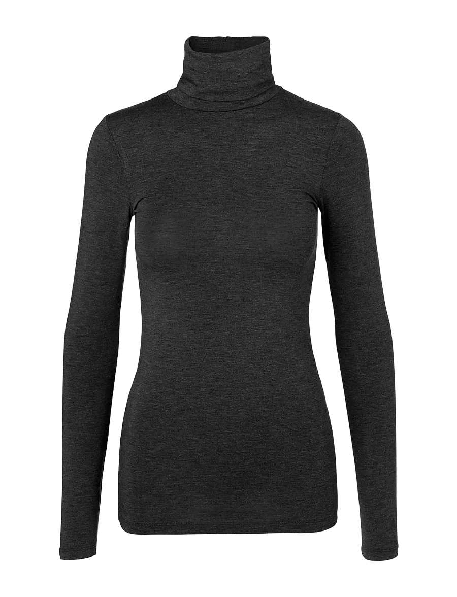 MBYM - Ina - langärmlige tops - dark grey melange - 1