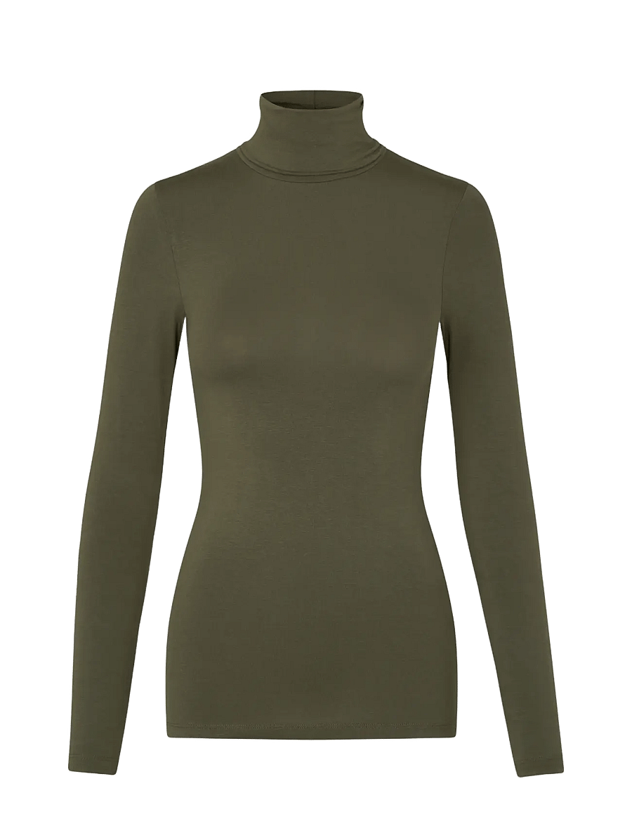 MBYM - Ina - langärmlige tops - warm olive - 1