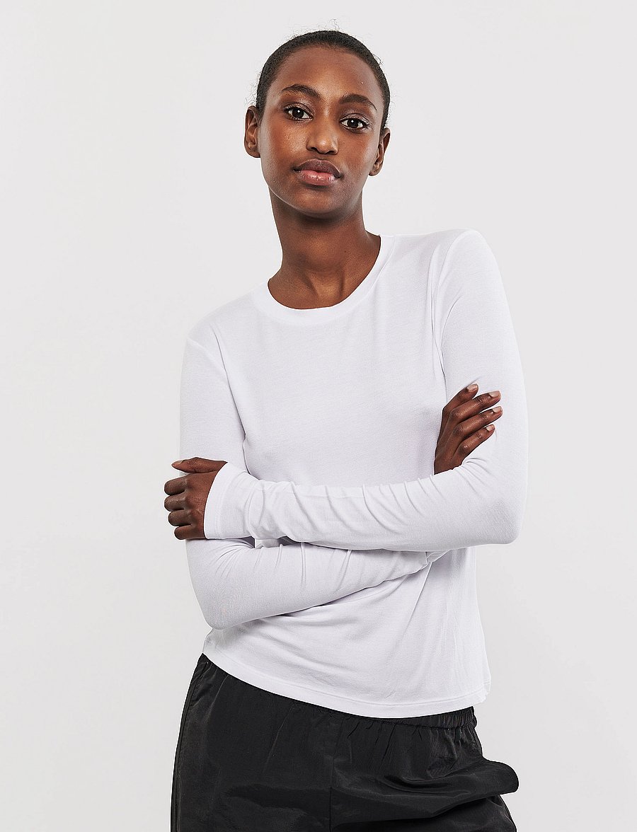 mbyM - Christina-M - pikkade varrukatega topid - optical white - 0