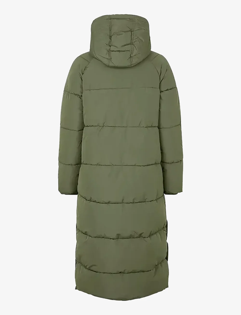 mbyM - Ela Slit - vinterfrakker - warm olive - 1