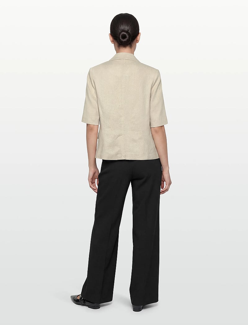 mbyM - Morven-M - enkeltradede blazere - natural linen - 4