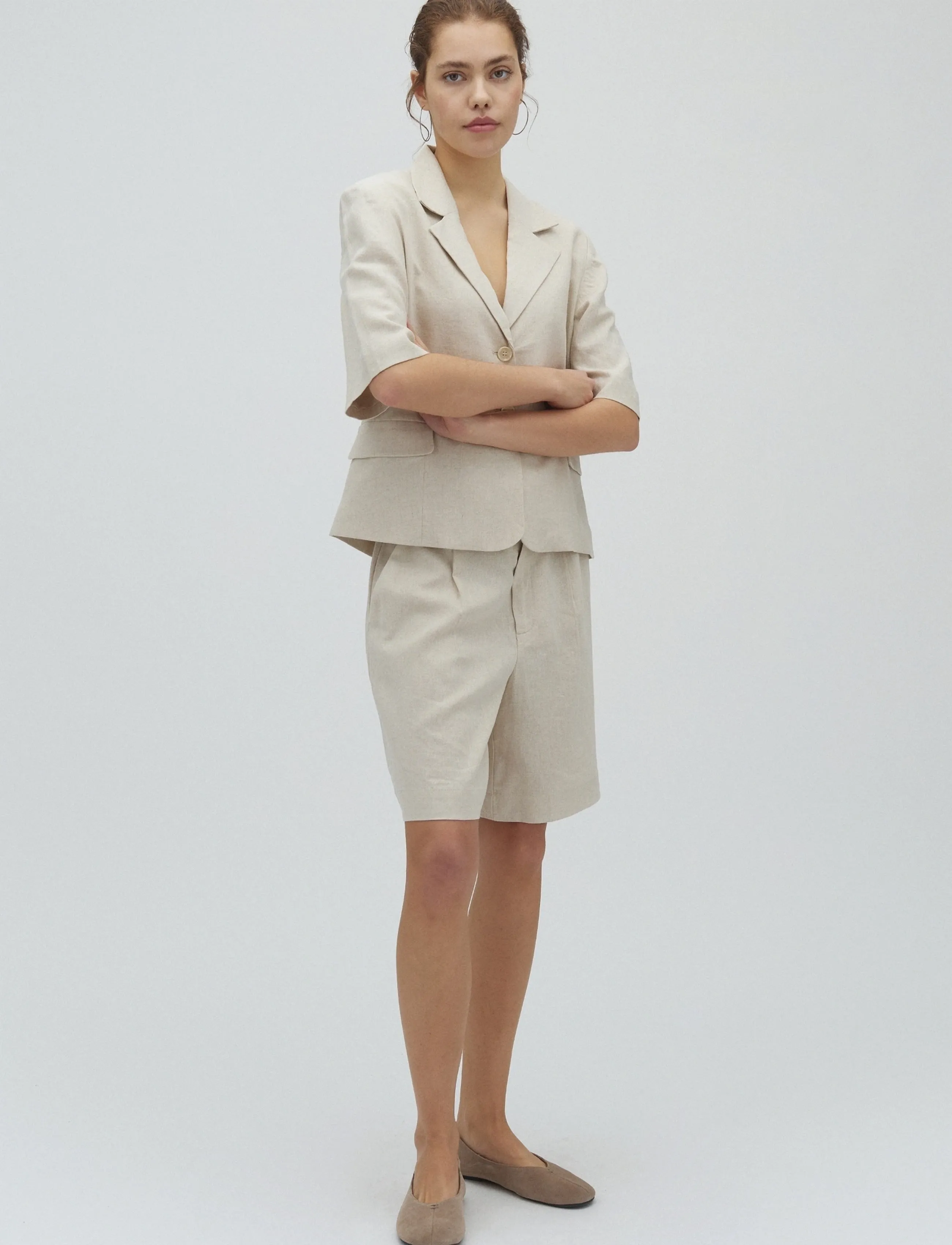 mbyM Guri-M - Vêtements - NATURAL LINEN / beige