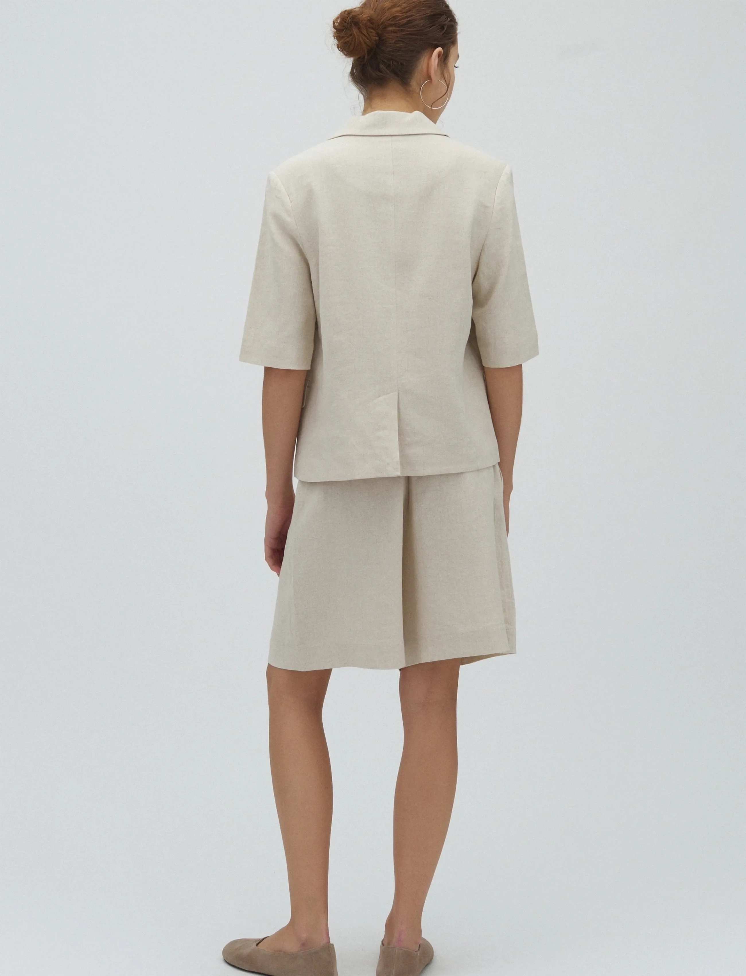 mbyM - Guri-M - leinen-shorts - natural linen - 4