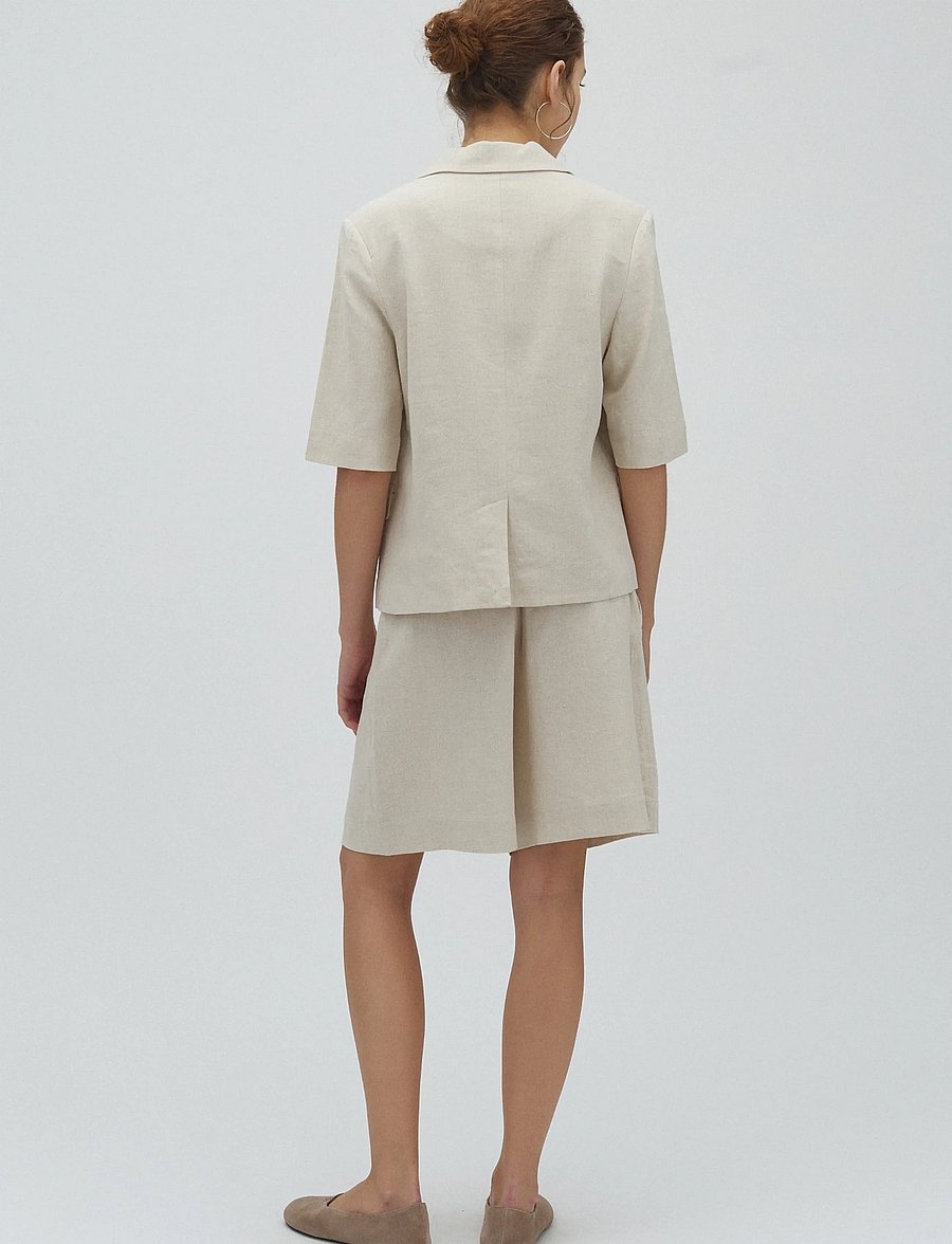 mbyM - Guri-M - leinen-shorts - natural linen - 4