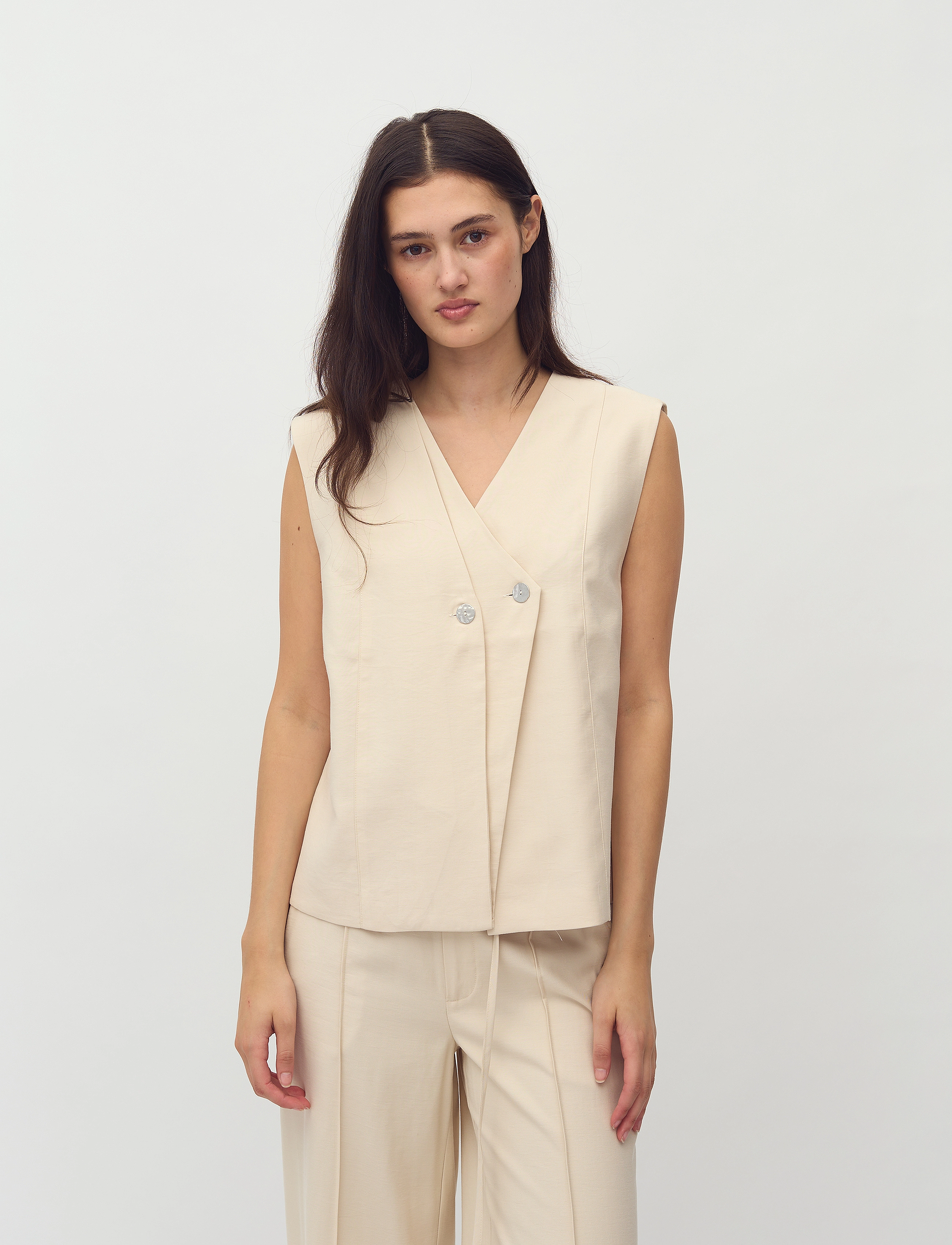mbyM Alfonsina-M, M, Cream, Blazere > Enkeltradede Blazere, Dame