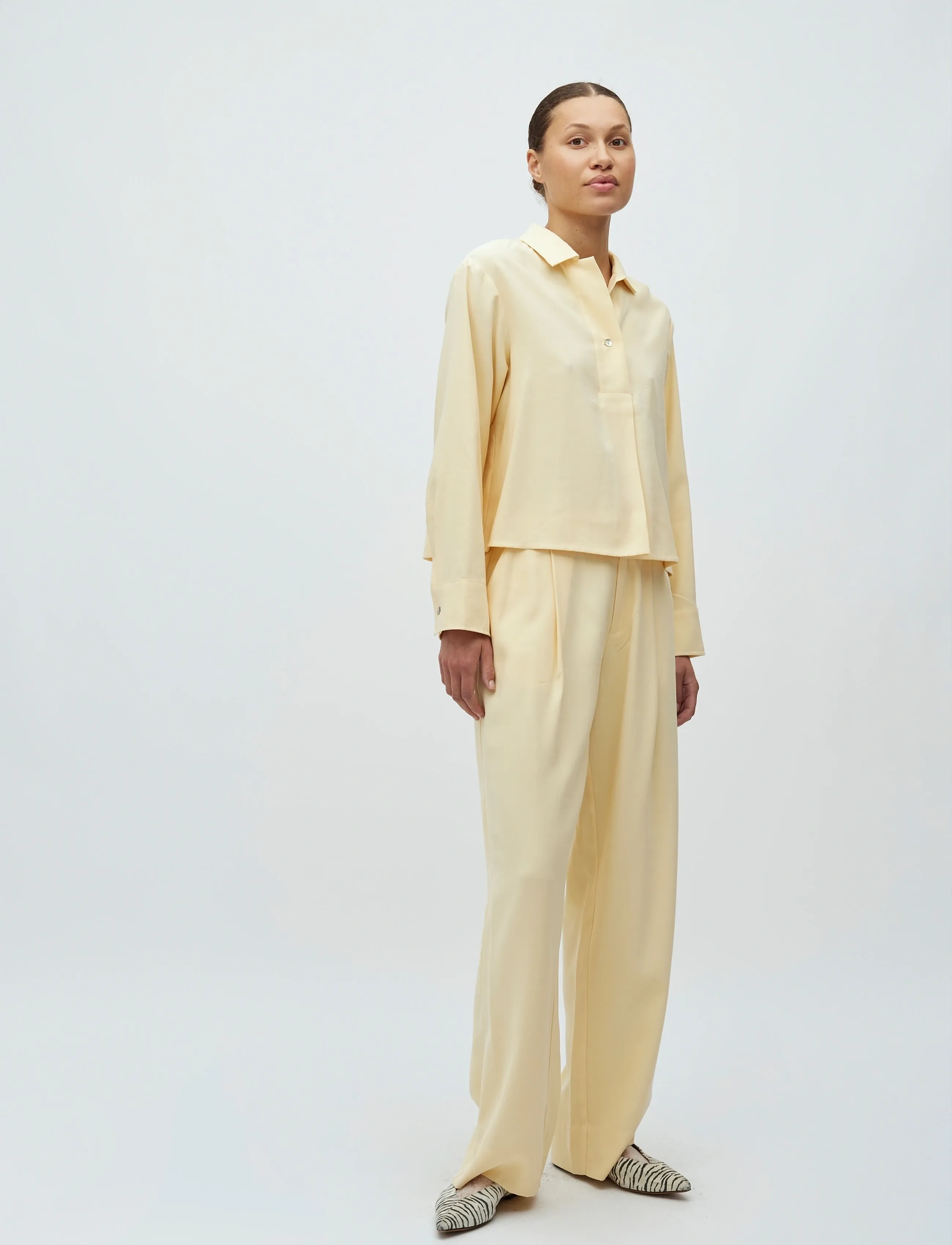 mbyM Elio-M, L, Yellow, Skjorter > Langærmede, Dame