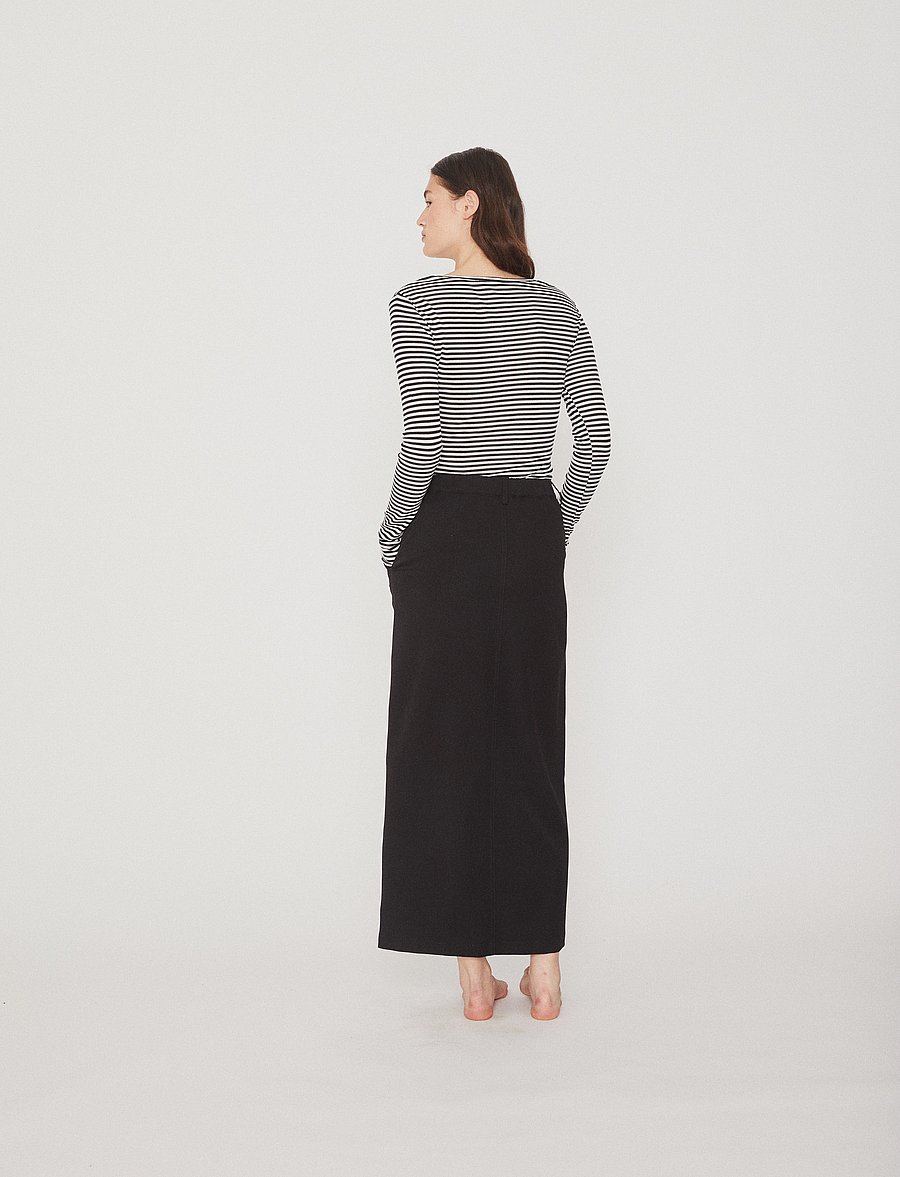 mbyM - Lilita-M - långärmade toppar - black sugar stripe - 2