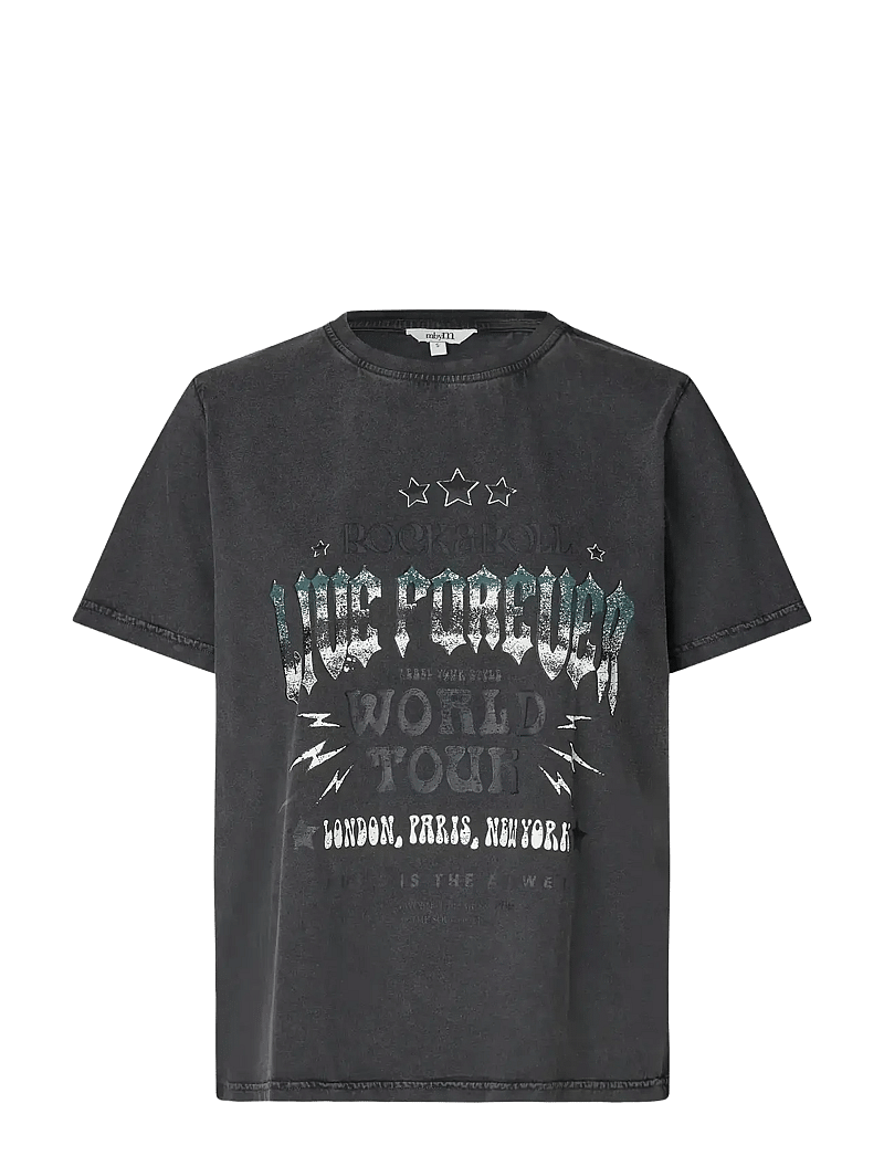 mbyM - Live Forever-M - t-shirts - black - 1