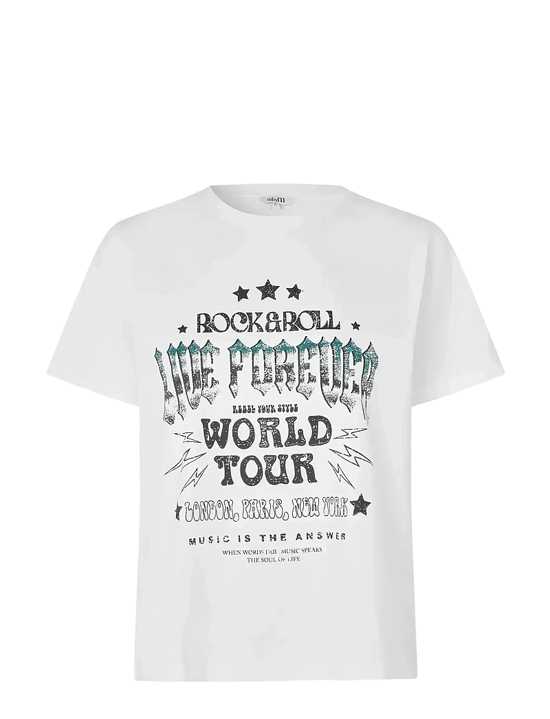 mbyM - Live Forever-M - t-shirts - white - 1