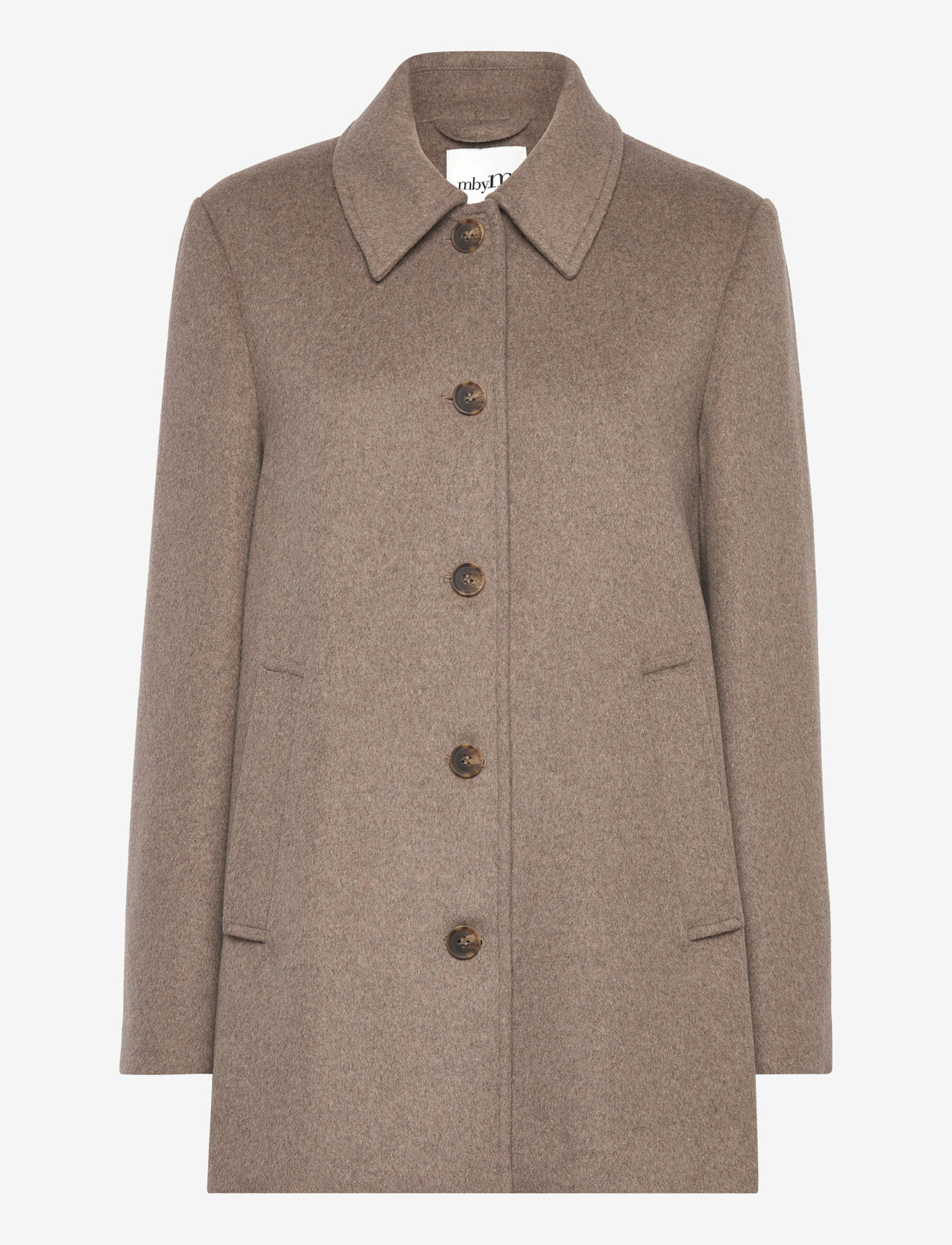 mbyM - Caprice Short-M - efterårsjakker - greige melange - 0