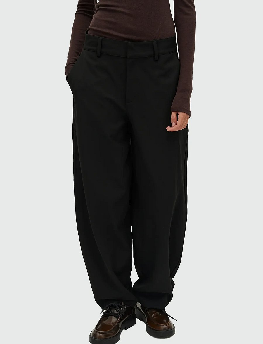 MBYM - Silira-M - hosen mit geradem bein - black - 3