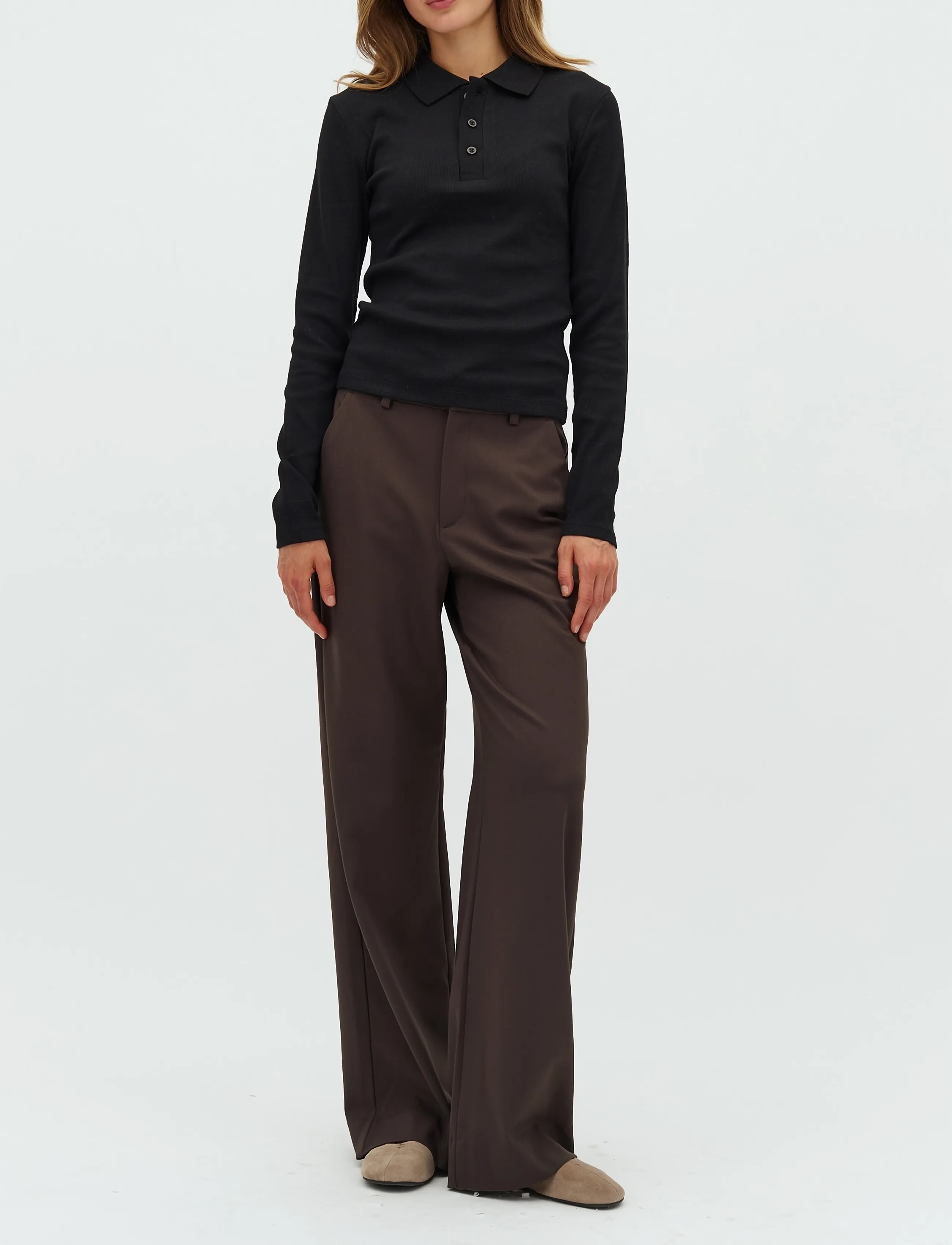 MBYM Lucy-M, Damen, Weite Hose, Braun, Gr.XL