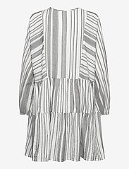mbyM - Emmons - skjortekjoler - black white stripe - 1