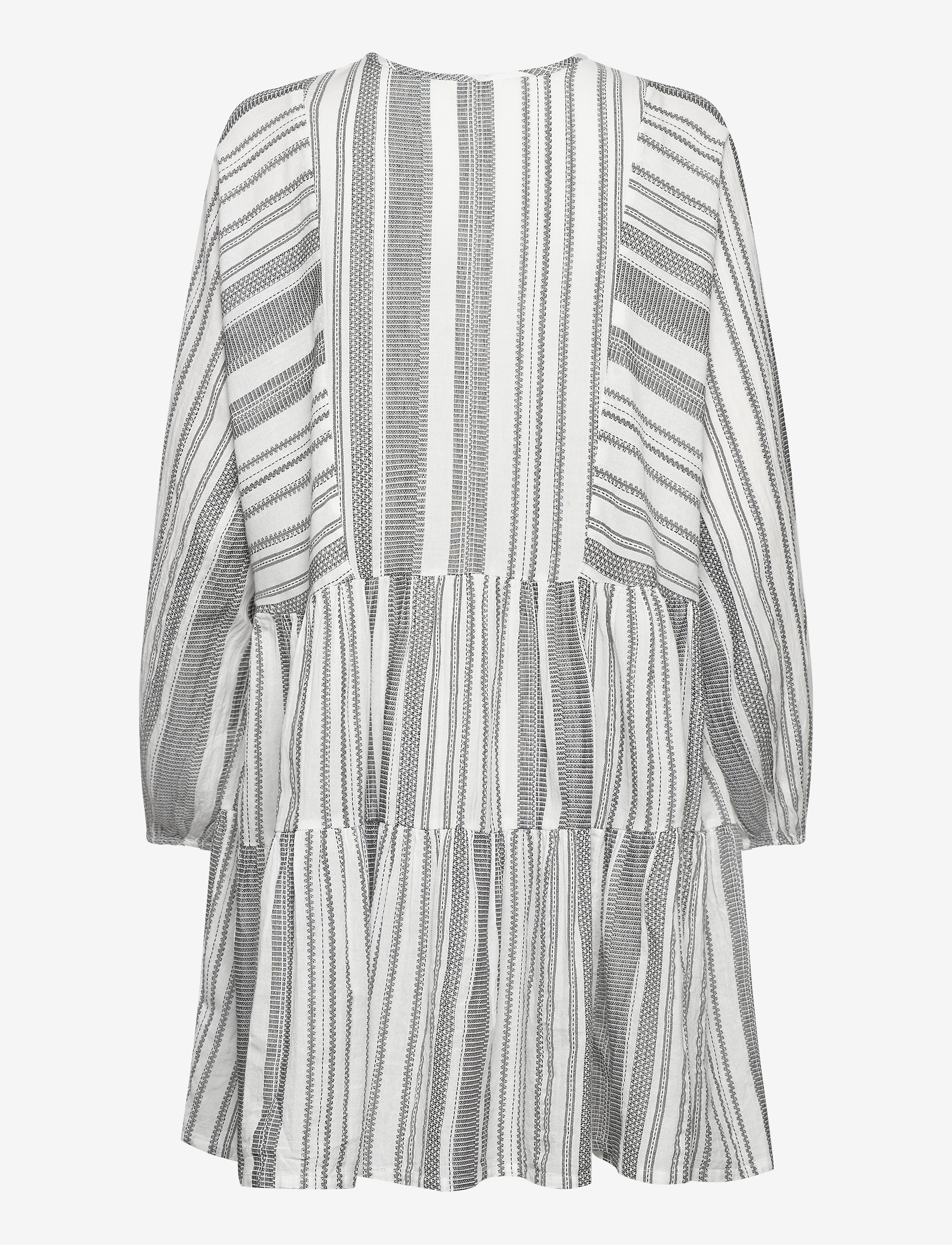 mbyM - Emmons - lyhyet mekot - black white stripe - 1