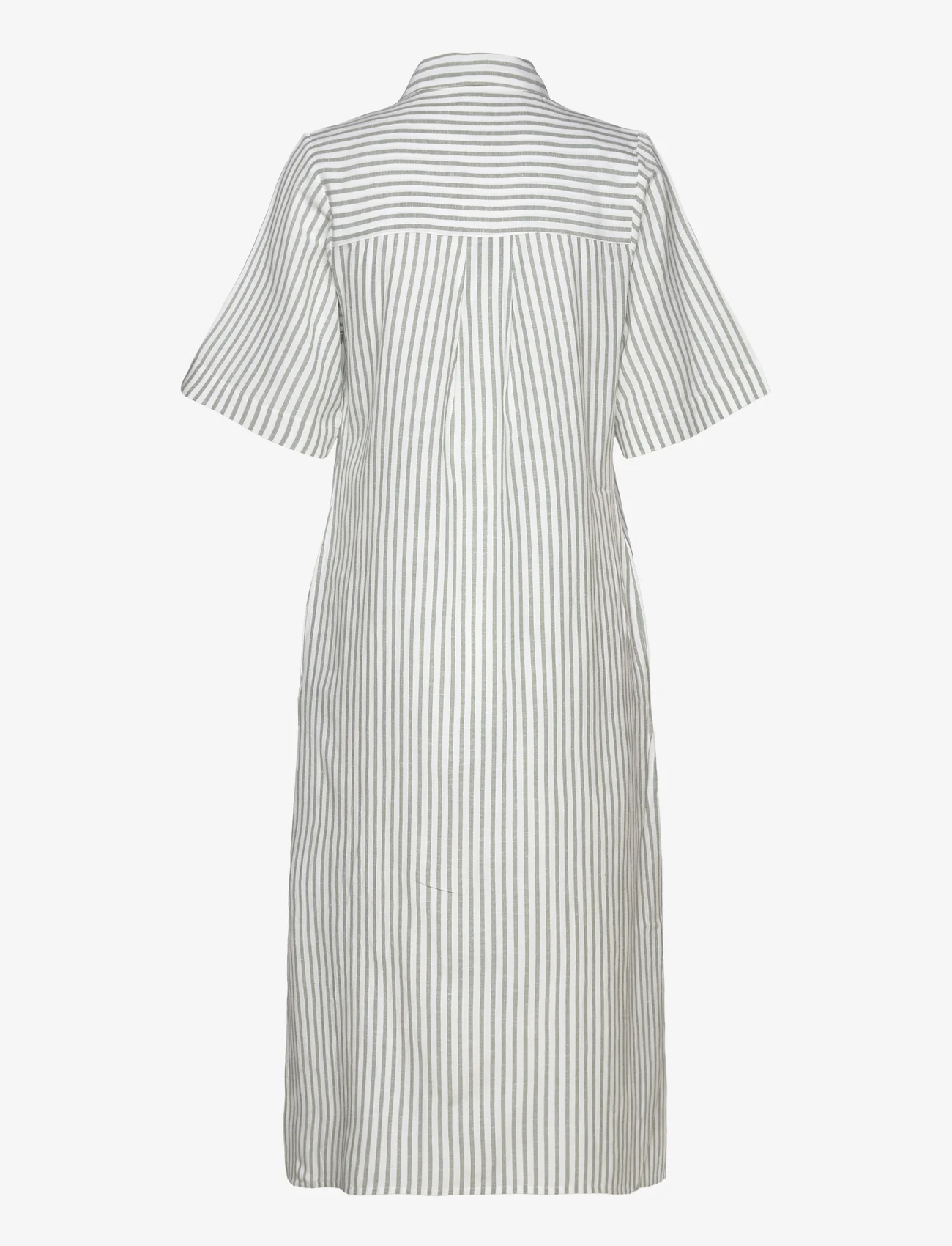 mbyM - Matteo-M - shirt dresses - dayana hedge green stripe - 1