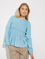 mbyM - Brynn-M - long-sleeved blouses - air blue - 2