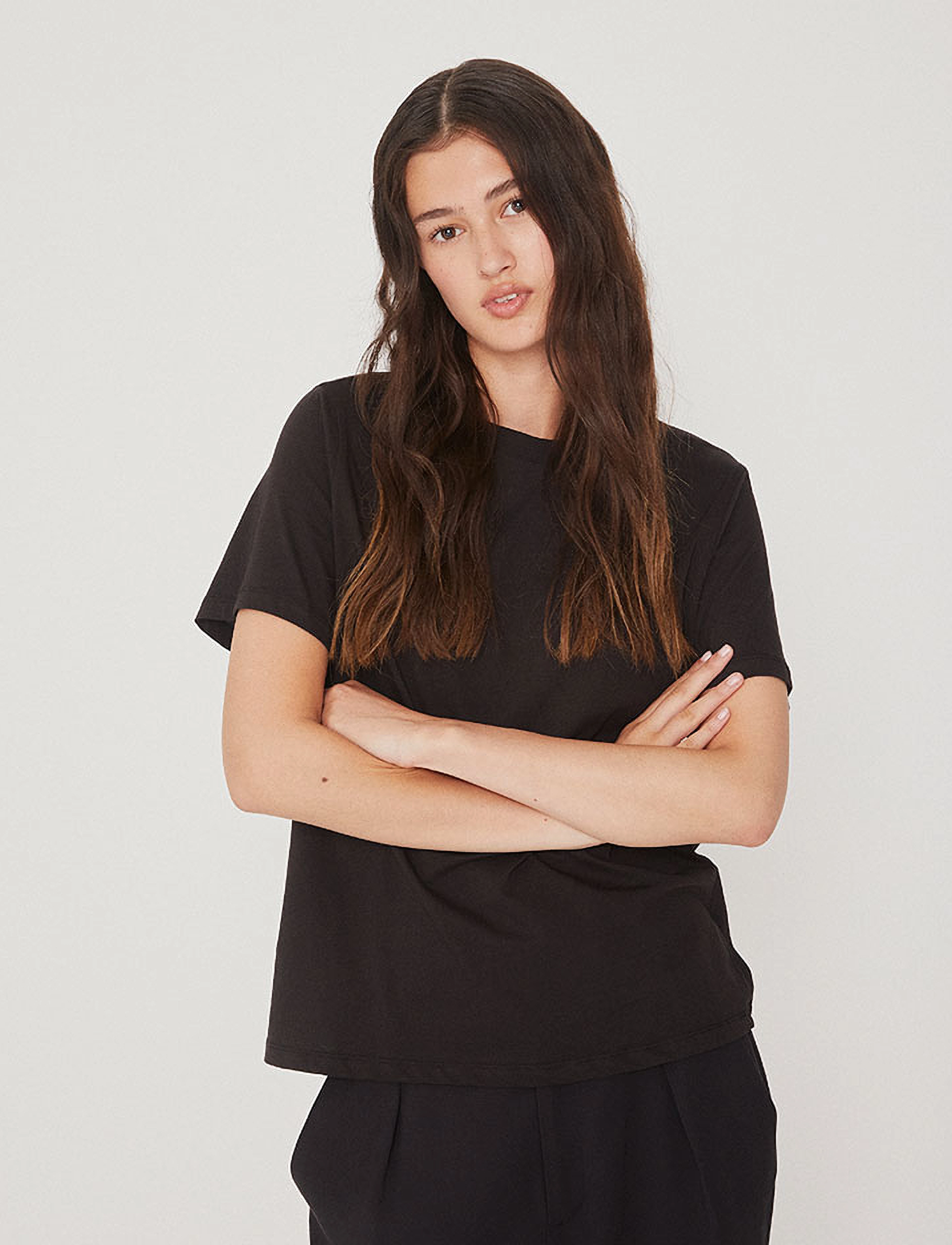 mbyM Beeja, M, Black, T-Shirts & Toppe > Kortærmede, Dame